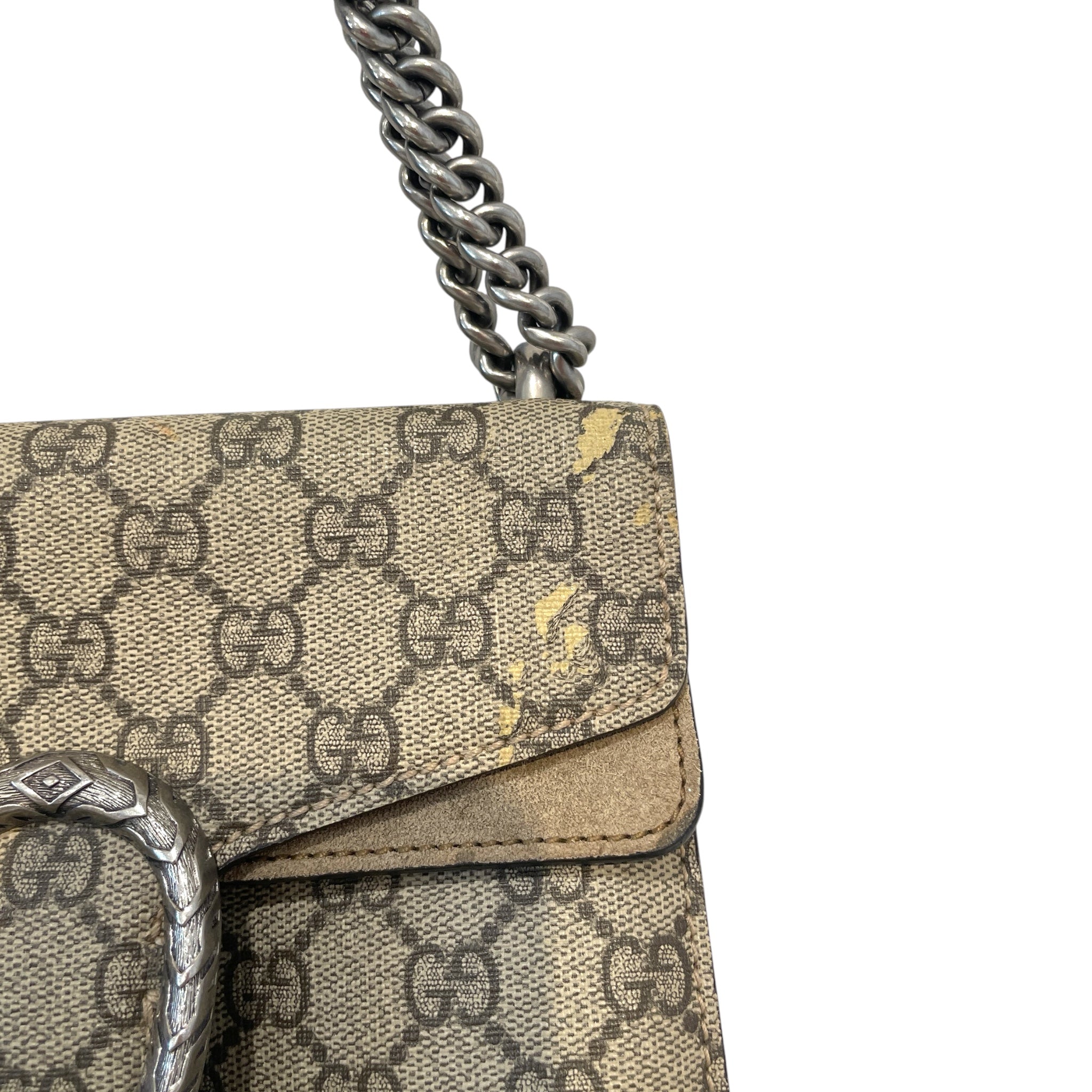 GUCCI/Hand Bag/Monogram/Leather/BEG/GG Supreme Dionysus Mini view 4