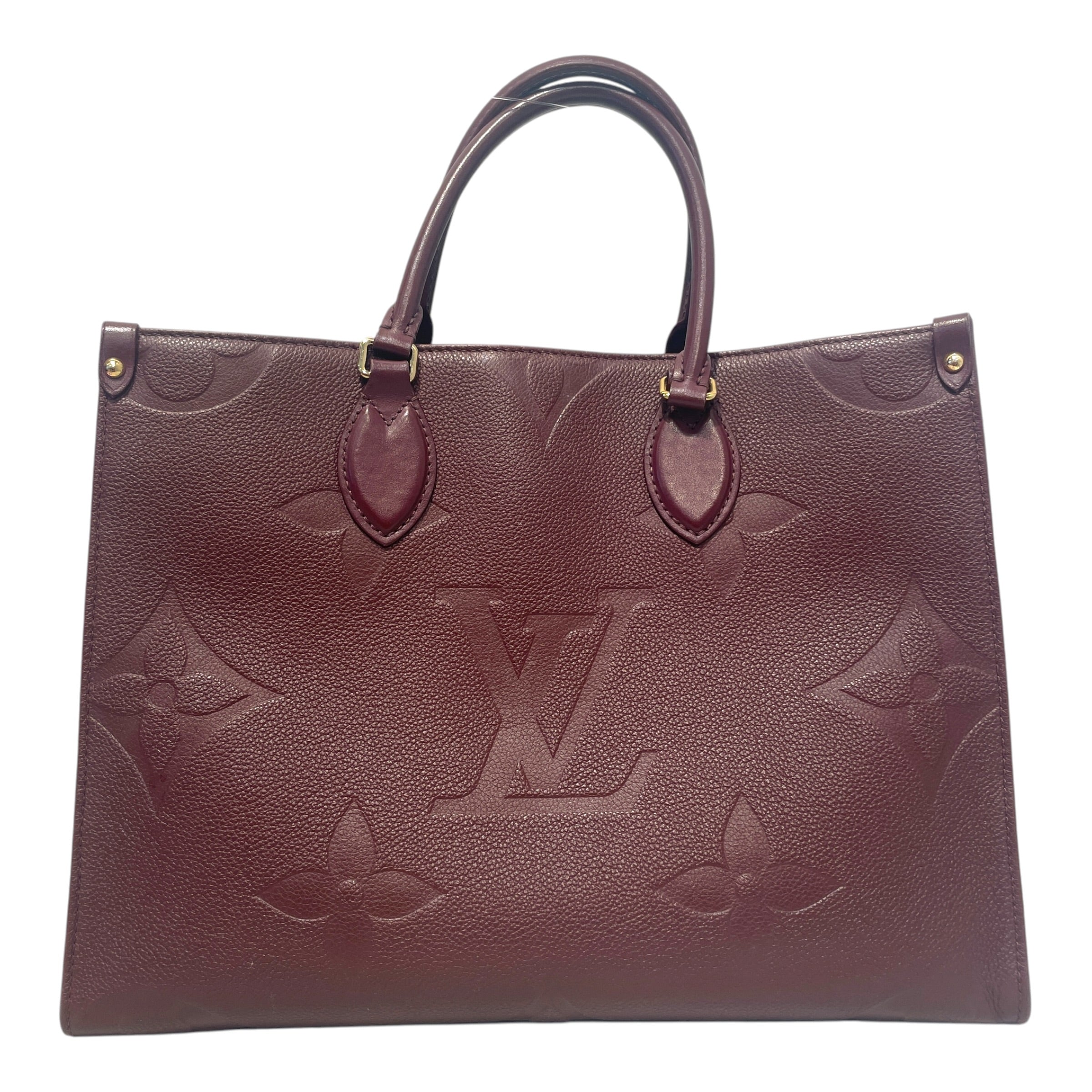 LOUIS VUITTON/Tote Bag/Monogram/Leather/BRD/OnThe Go MM view 1