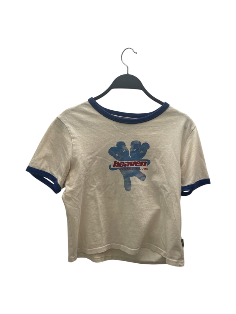 Heaven By Marc Jacobs/T-Shirt/L/Cotton/WHT/BLUE TEDDY | BLUE STRIPE
