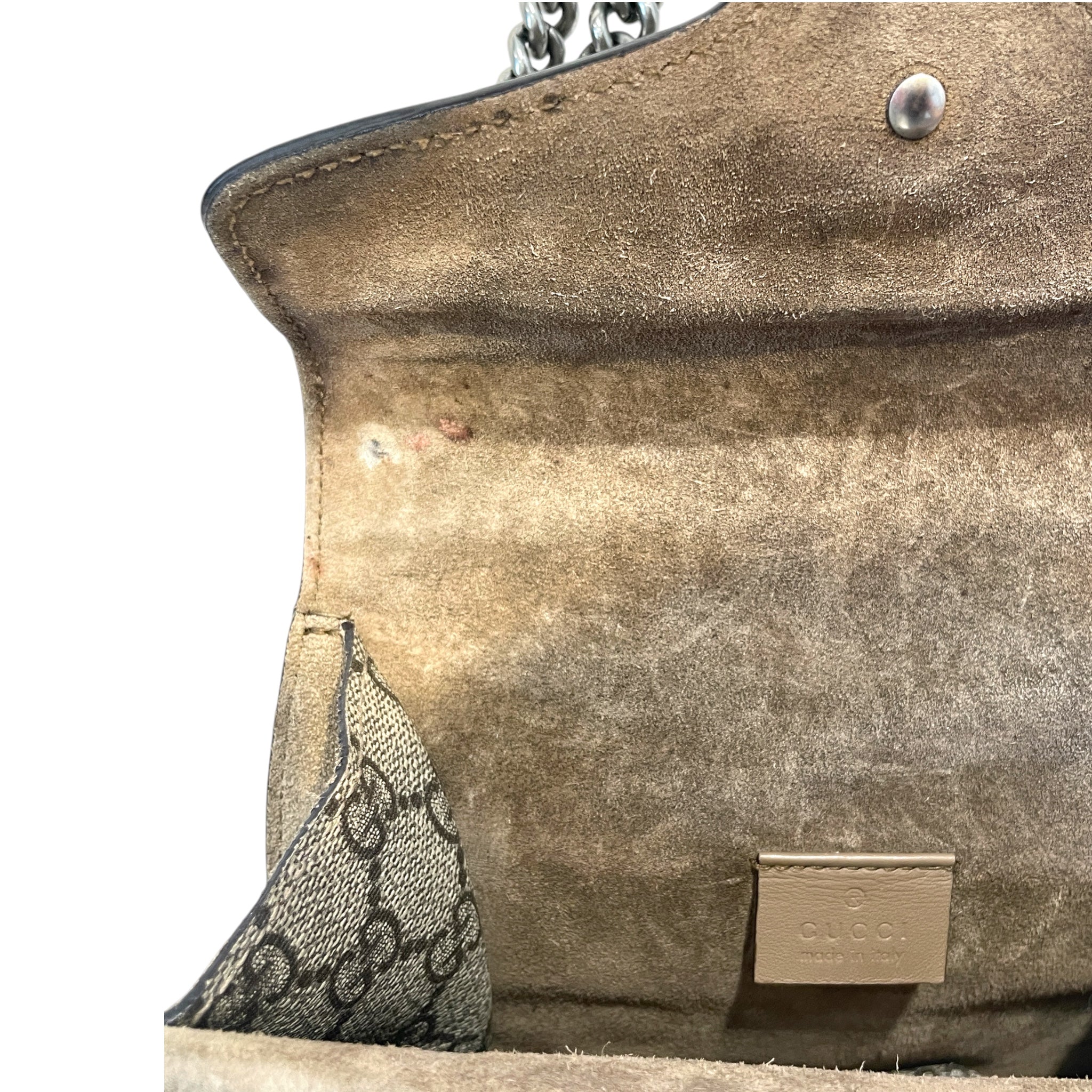 GUCCI/Hand Bag/Monogram/Leather/BEG/GG Supreme Dionysus Mini view 6