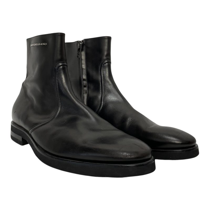 John Galliano/Boots/EU 46/Leather/BLK/ankle boot