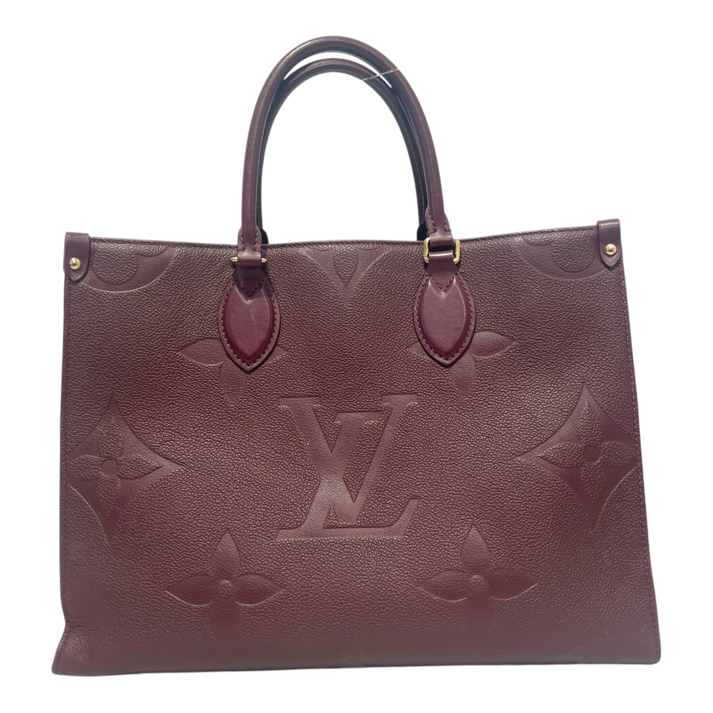 LOUIS VUITTON/Tote Bag/Monogram/Leather/BRD/OnThe Go MM view 3