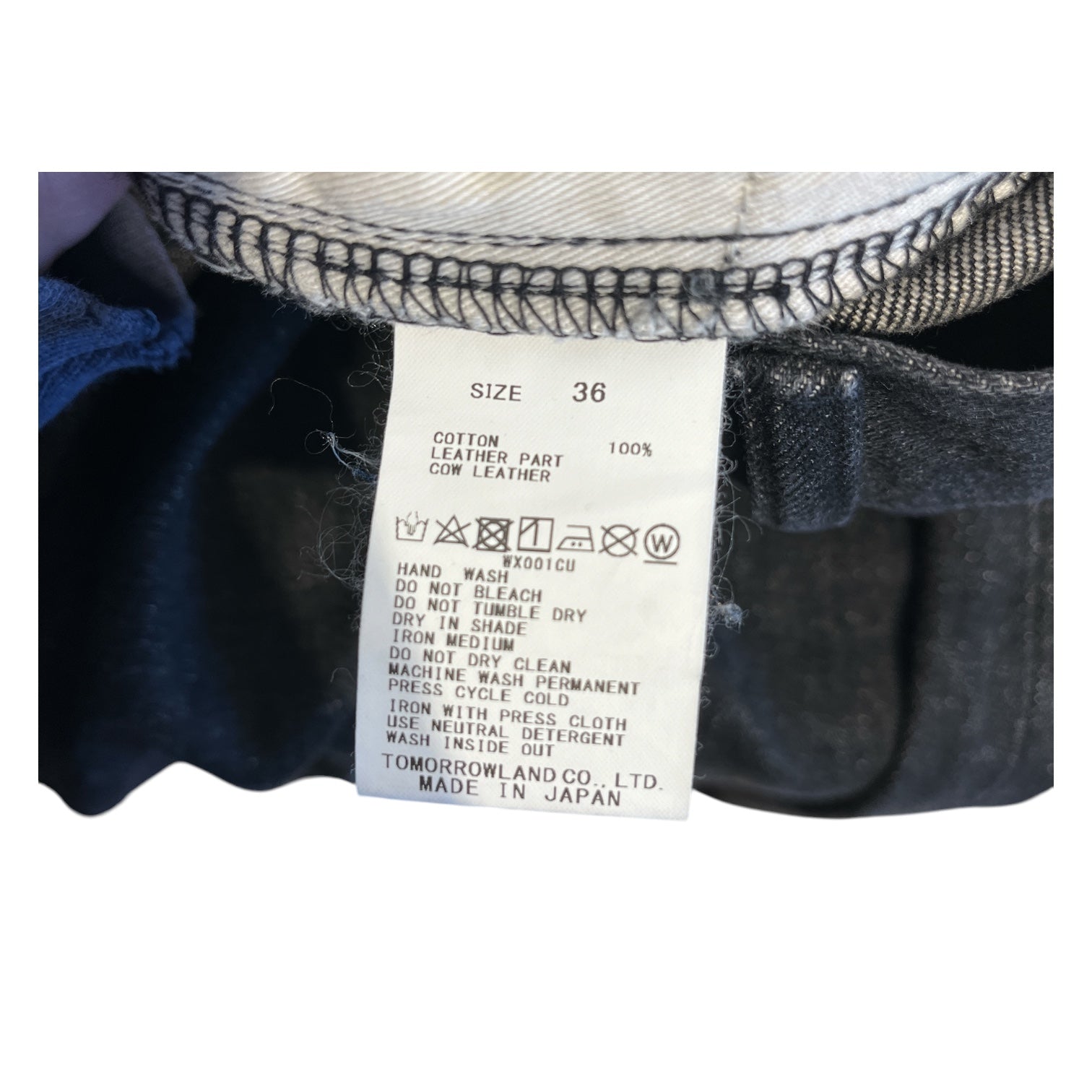GALERIE VIE/Straight Pants/36/Denim/BLK/SELVEDGE DENIM view 4