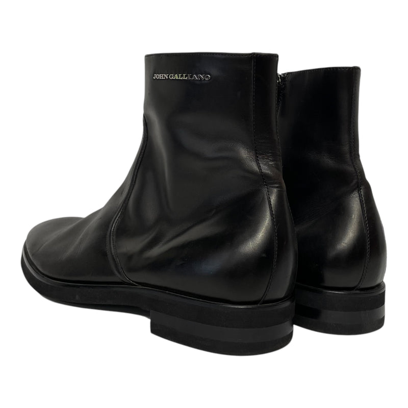 John Galliano/Boots/EU 46/Leather/BLK/ankle boot