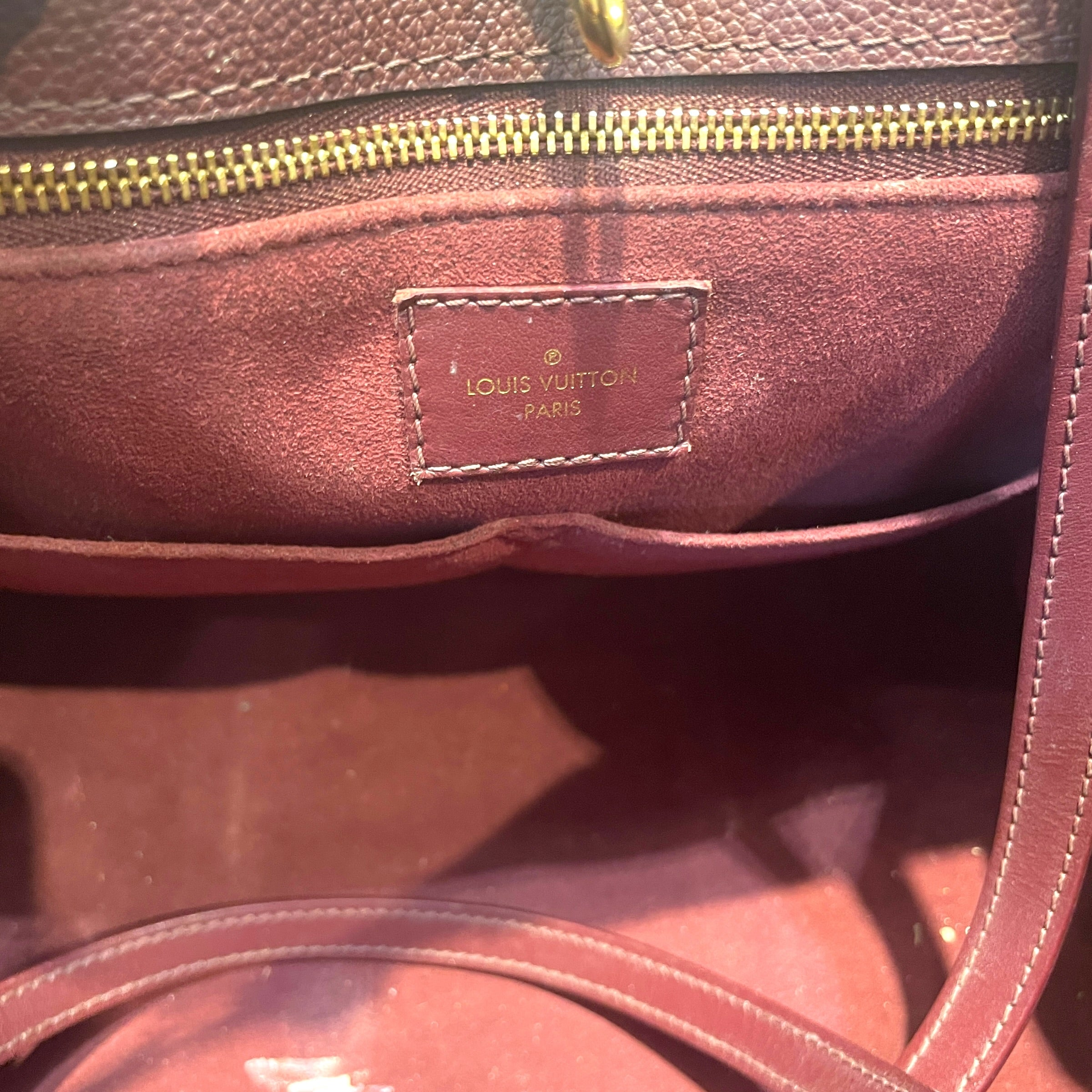 LOUIS VUITTON/Tote Bag/Monogram/Leather/BRD/OnThe Go MM view 5