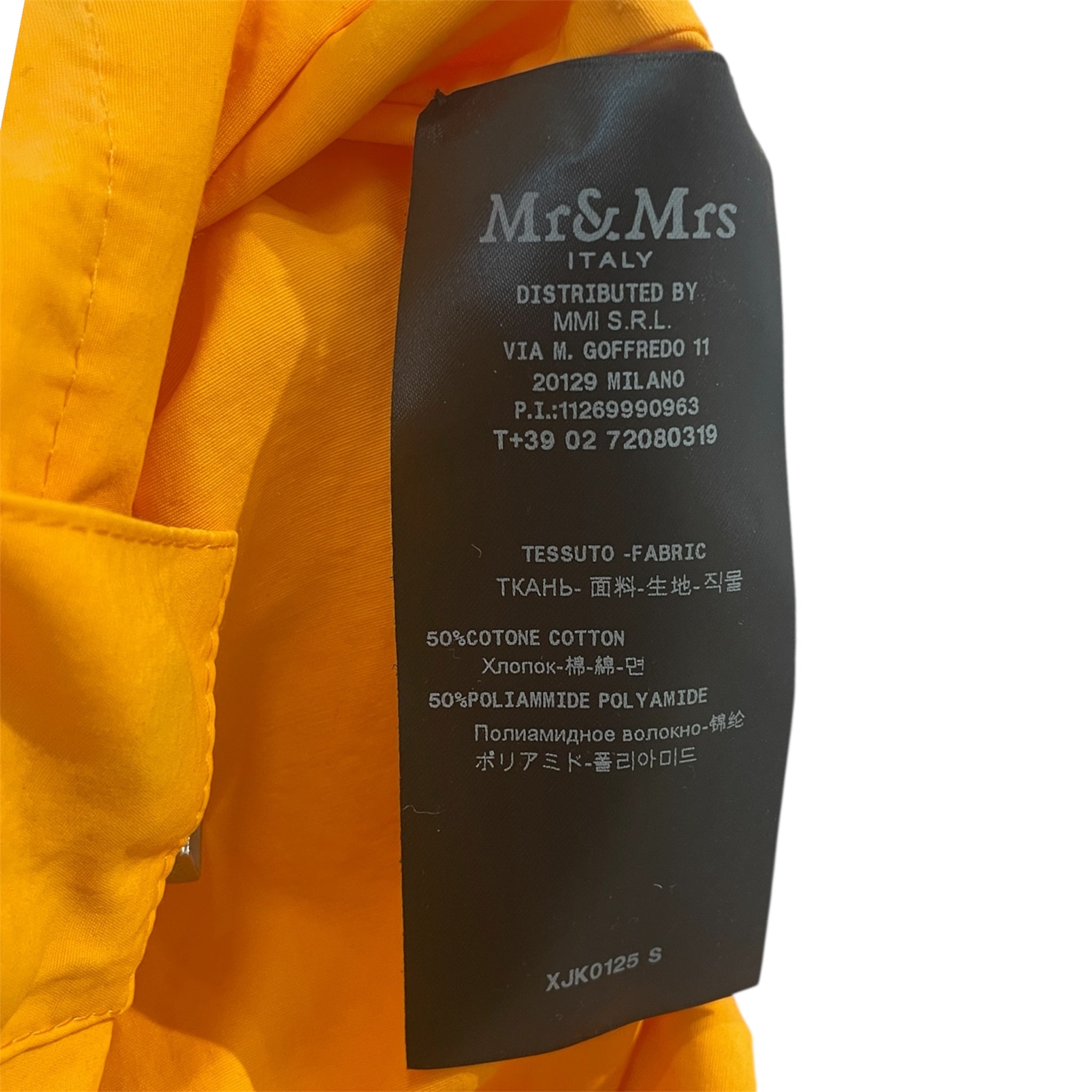 MR&MRS/Windbreaker/S/Cotton/ORN/#XJK0125/ ARMPITS OPENED view 4