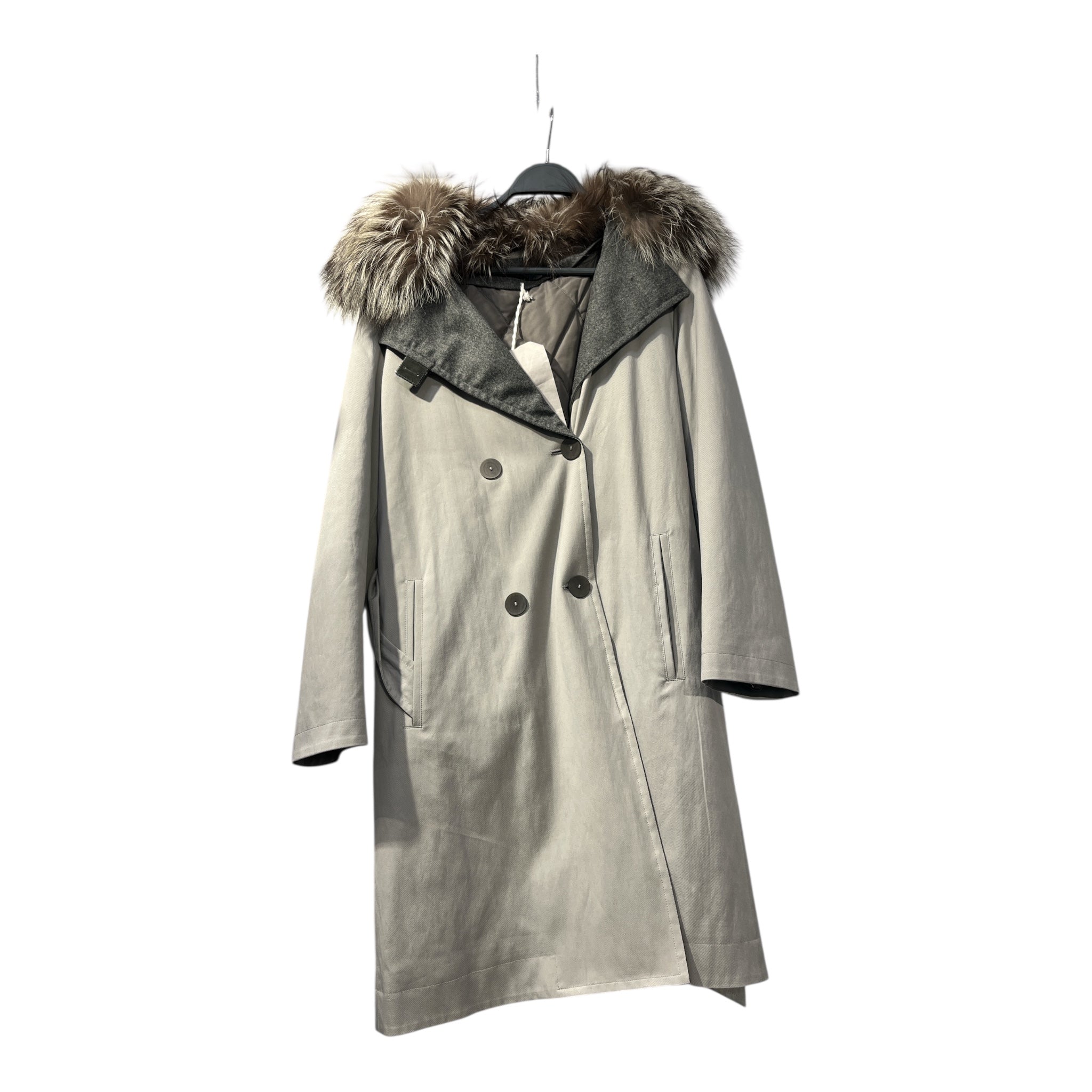 FABIANA FILIPPI/Trench Coat/40/Cotton/GRY/ view 1