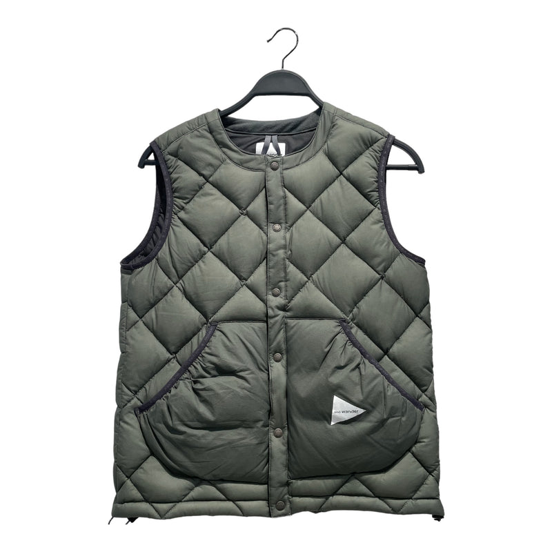 and wander/Puffer Vest/M/Nylon/GRN/