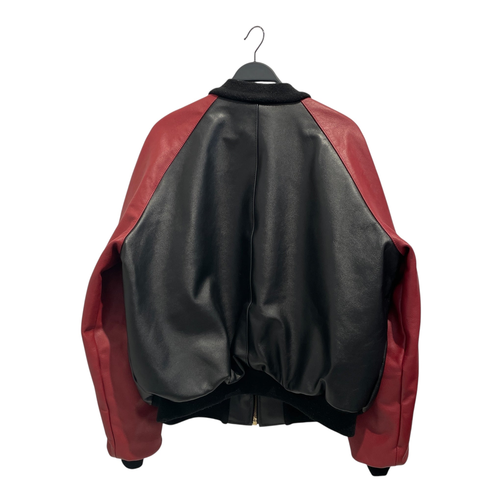 VANSON/Souvenir Jkt/50/Leather/BLK/All Over Print/BLK/RED PATCHED LEATHER JKT view 2