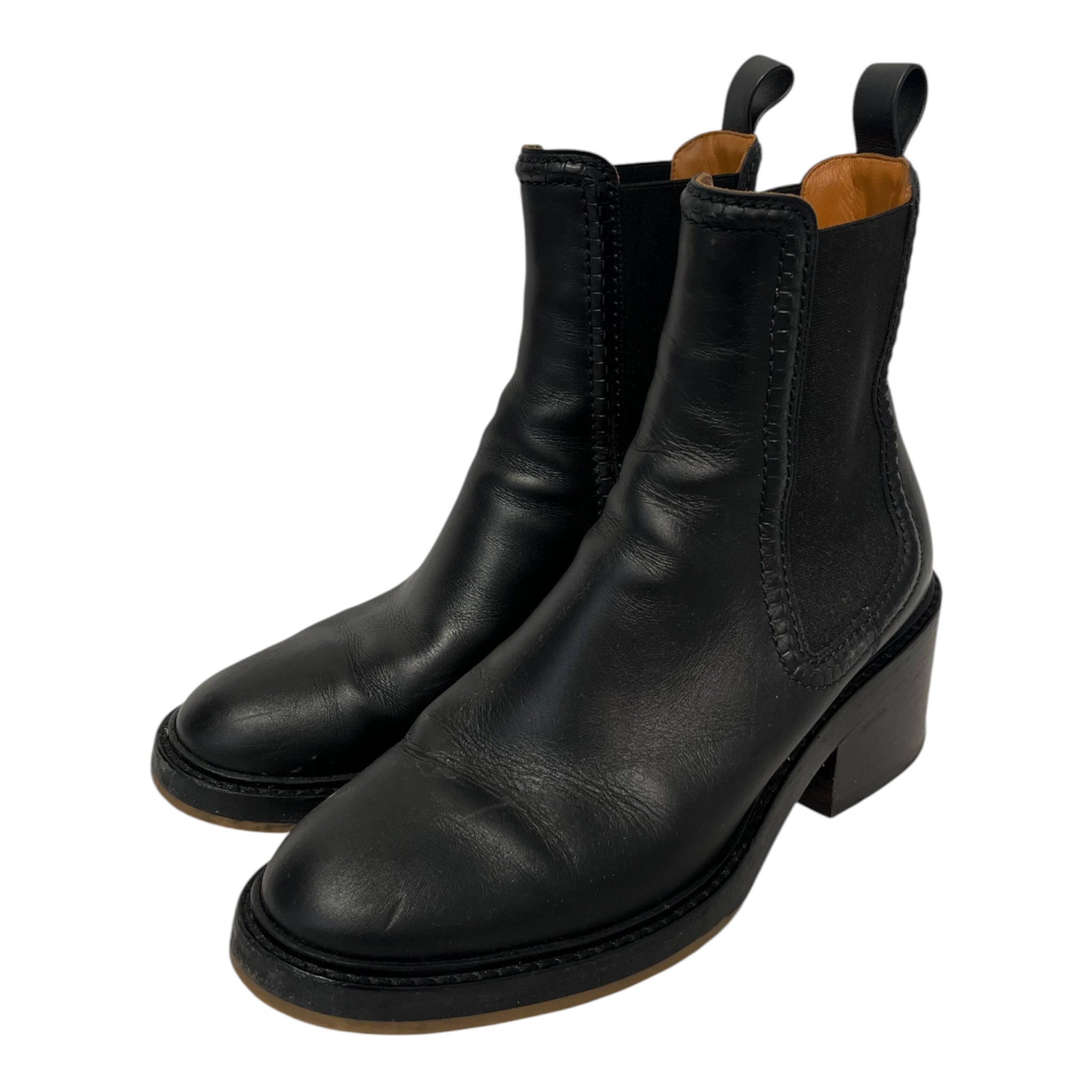 Chloe/Chelsea Boots/US 7/Leather/BLK/MALLO LEATEHR view 1