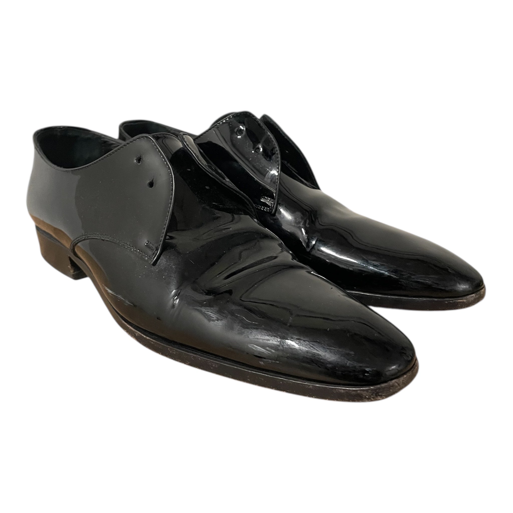 SAINT LAURENT/Dress Shoes/EU 41/Leather/BLK/703738 41 view 1