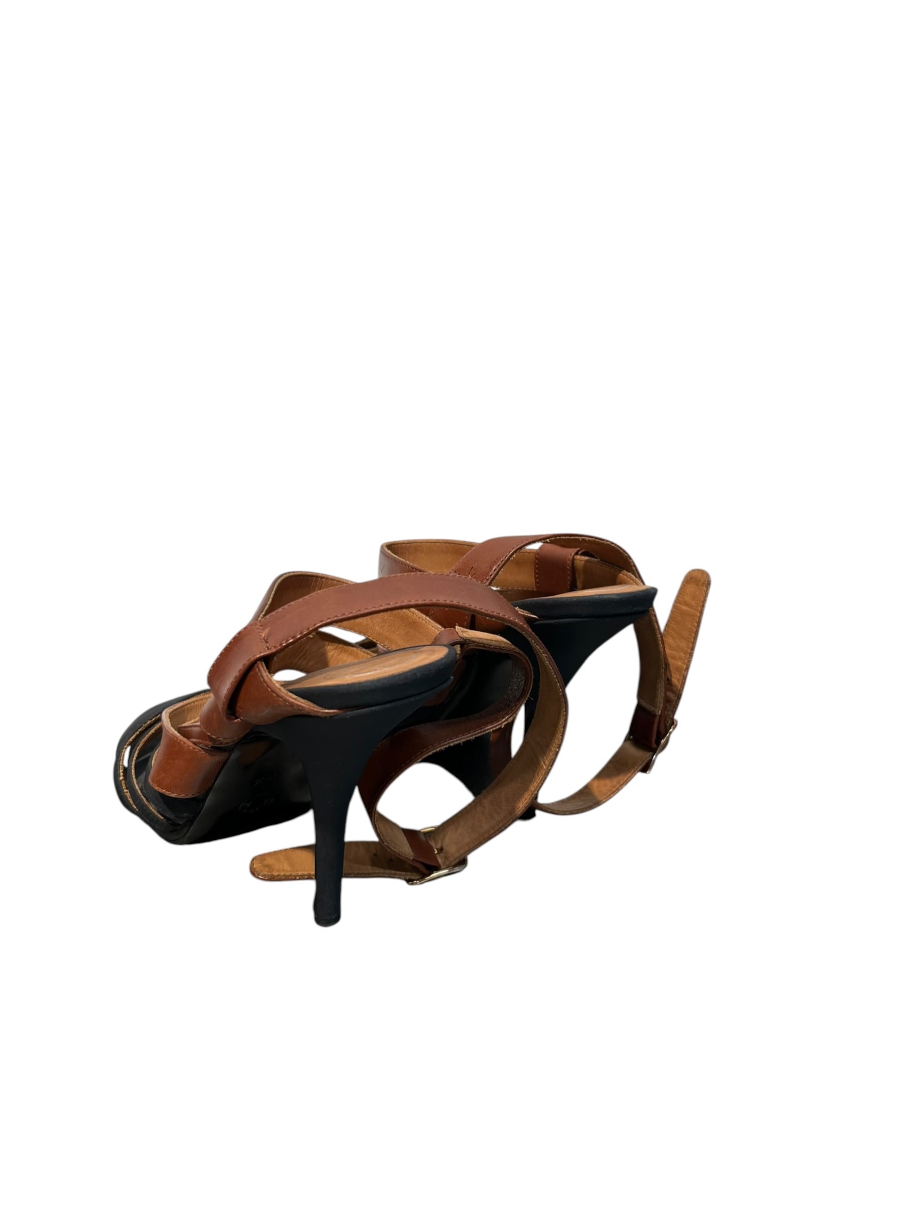DRIES VAN NOTEN/Heels/EU 39.5/Nylon/BRW/straps view 2