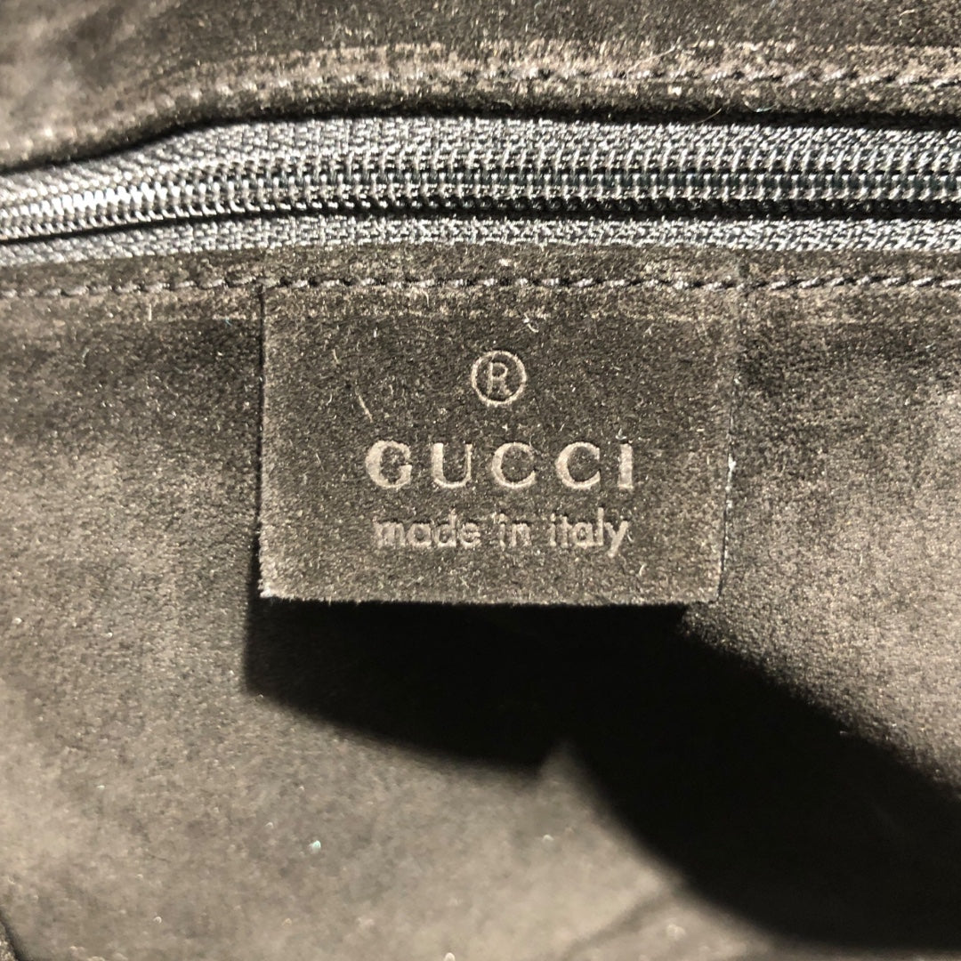 GUCCI/Hand Bag/Leather/BLK/tom ford snakeskin embossed view 6