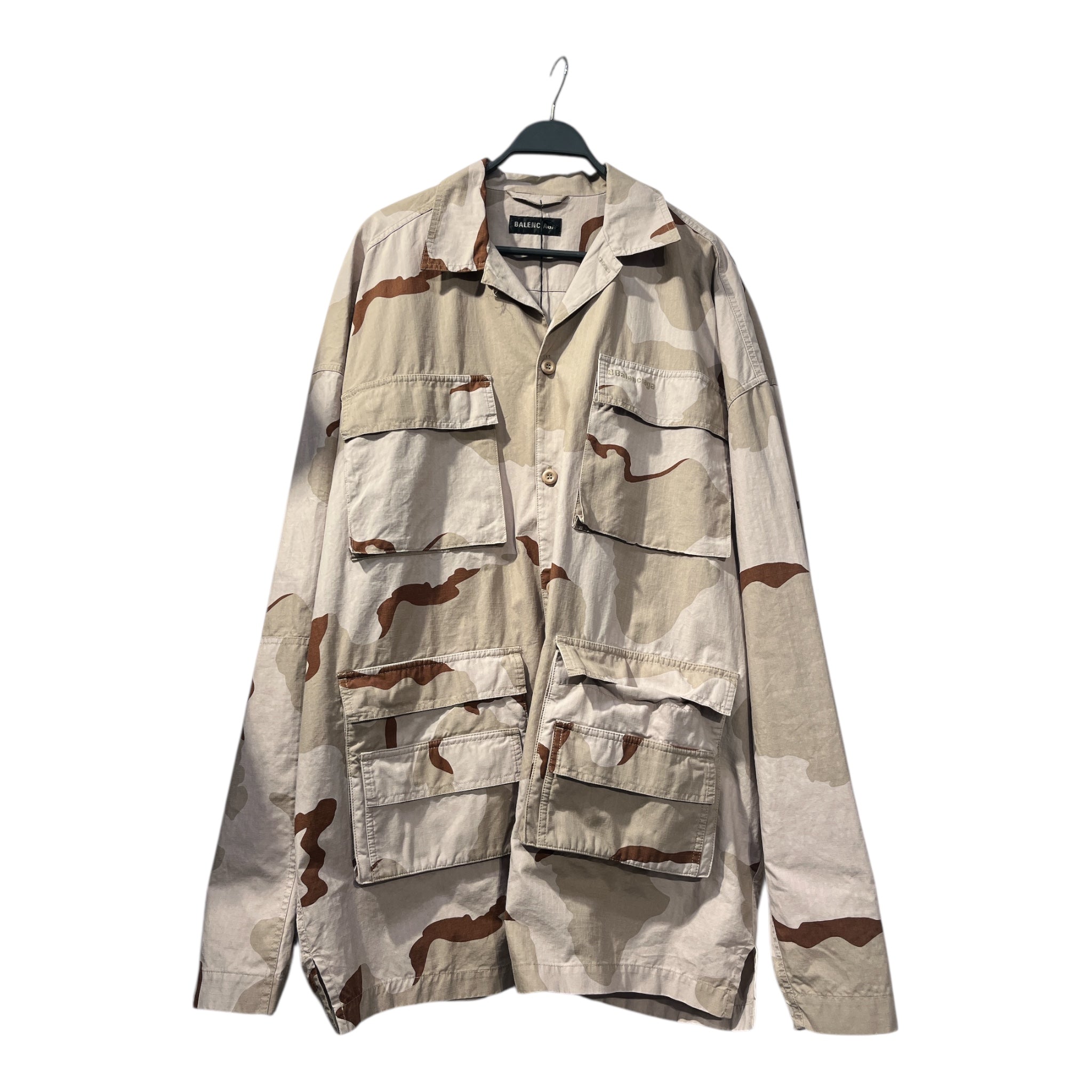 BALENCIAGA/Military Jkt/41/Cotton/BRW/All Over Print/ARMY view 1