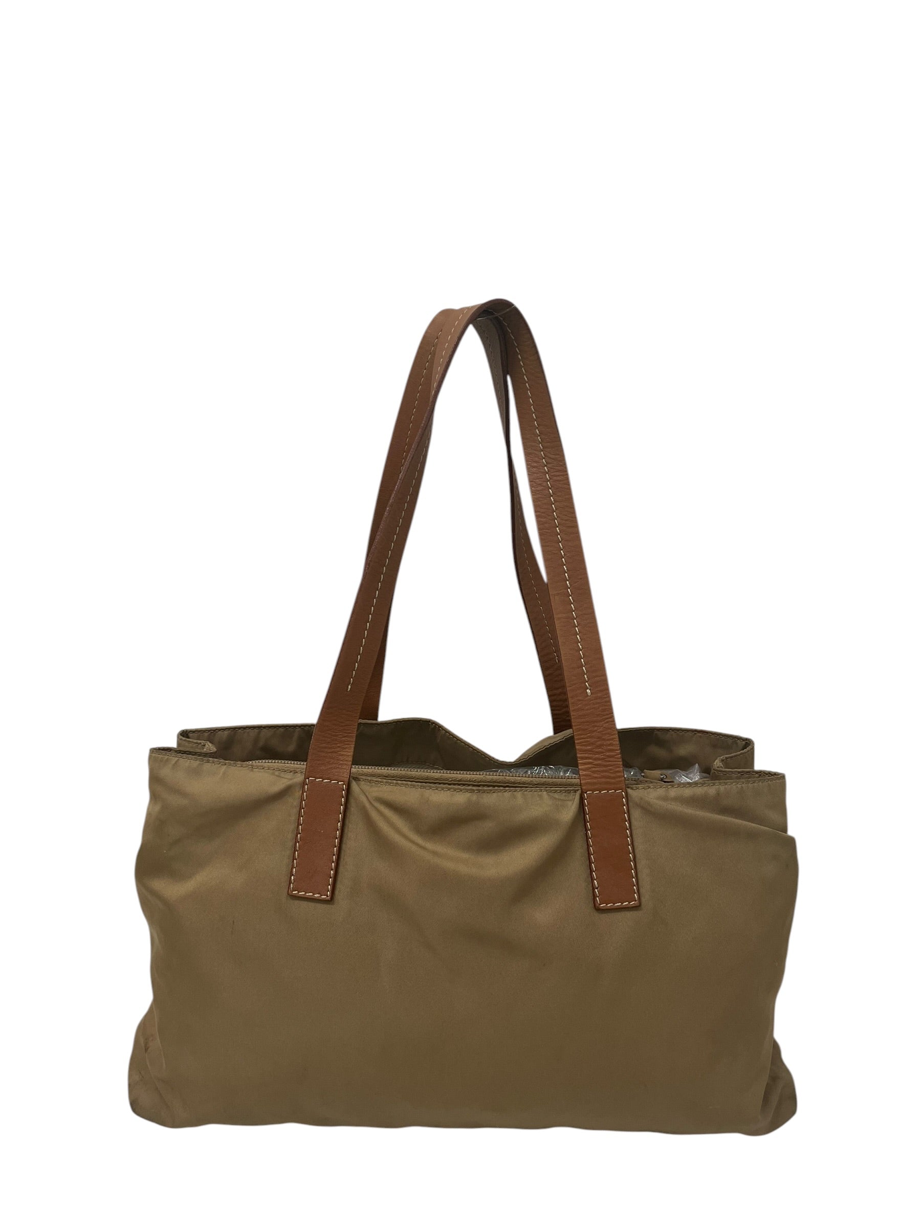 PRADA/Hand Bag/Nylon/BEG/TESSUTO TOP HANDLE view 2