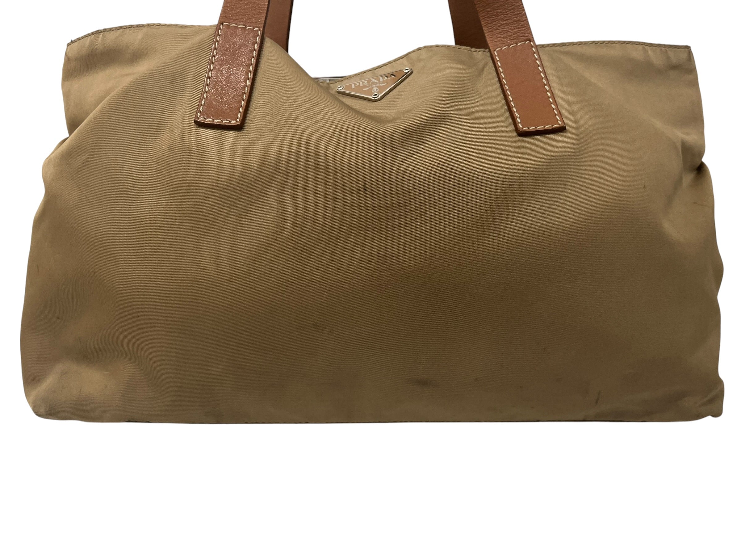 PRADA/Hand Bag/Nylon/BEG/TESSUTO TOP HANDLE view 6