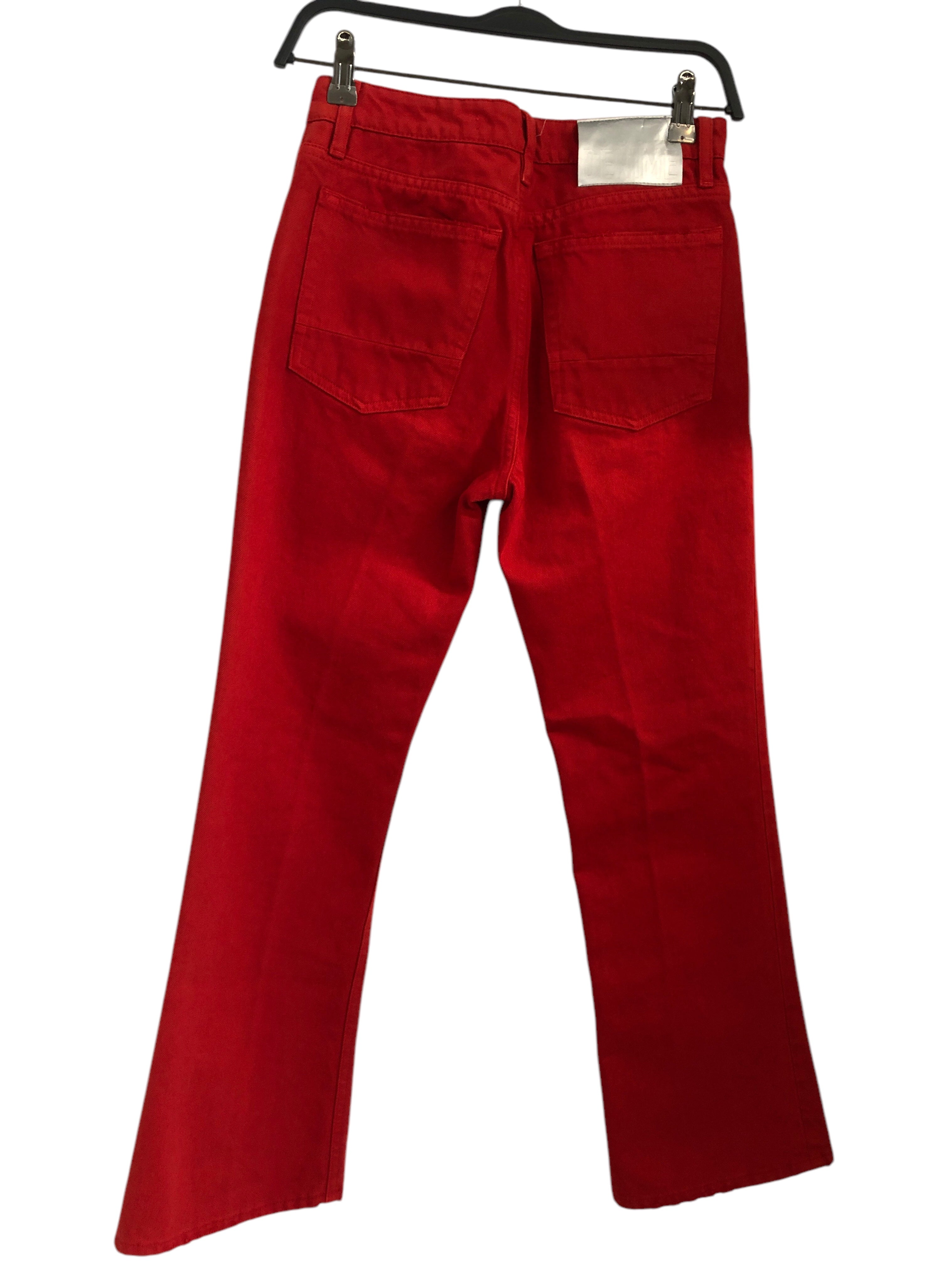 GOLDEN GOOSE/Straight Pants/25/Cotton/RED/Silver Tag view 2