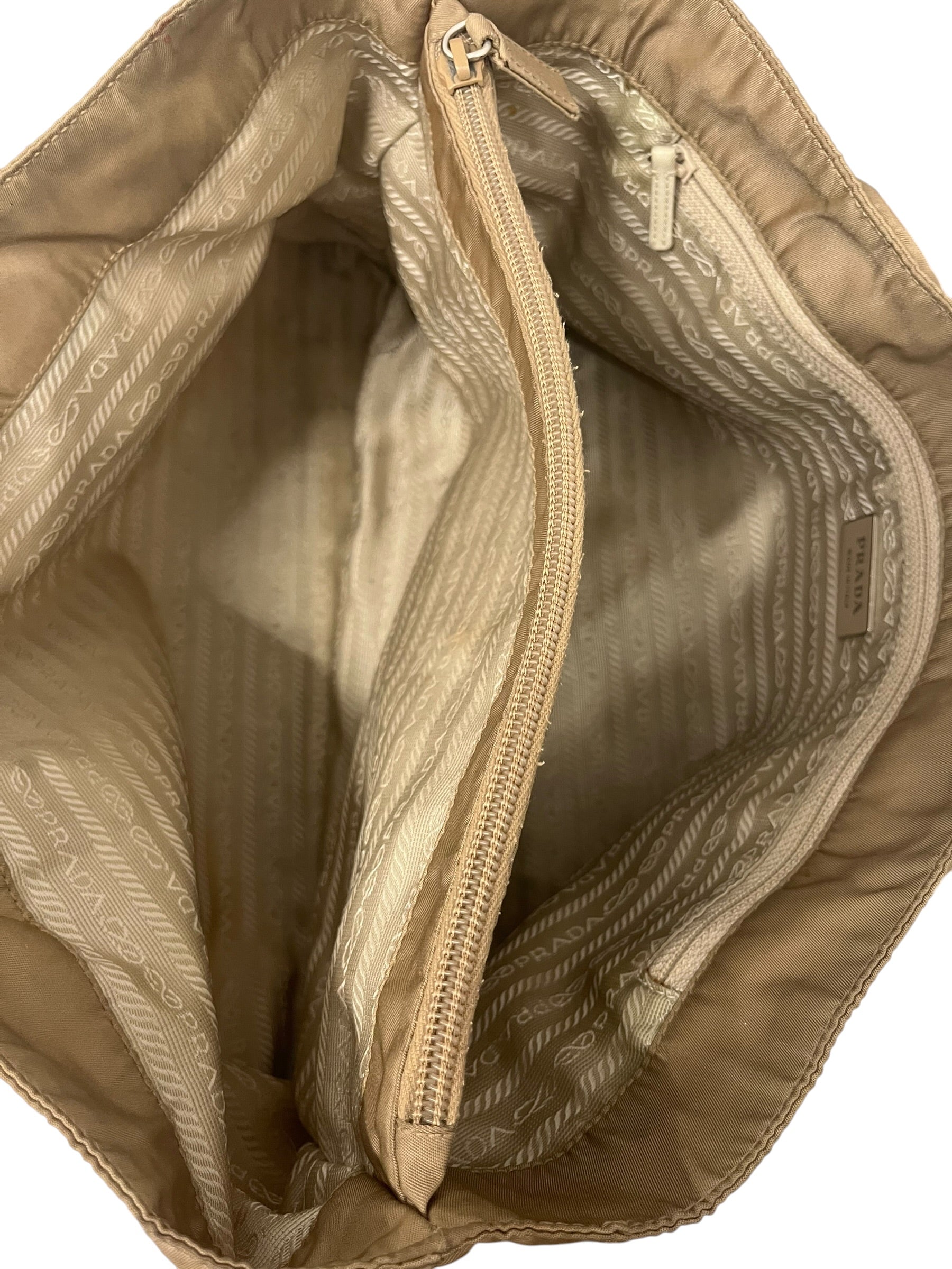 PRADA/Hand Bag/Nylon/BEG/TESSUTO TOP HANDLE view 5
