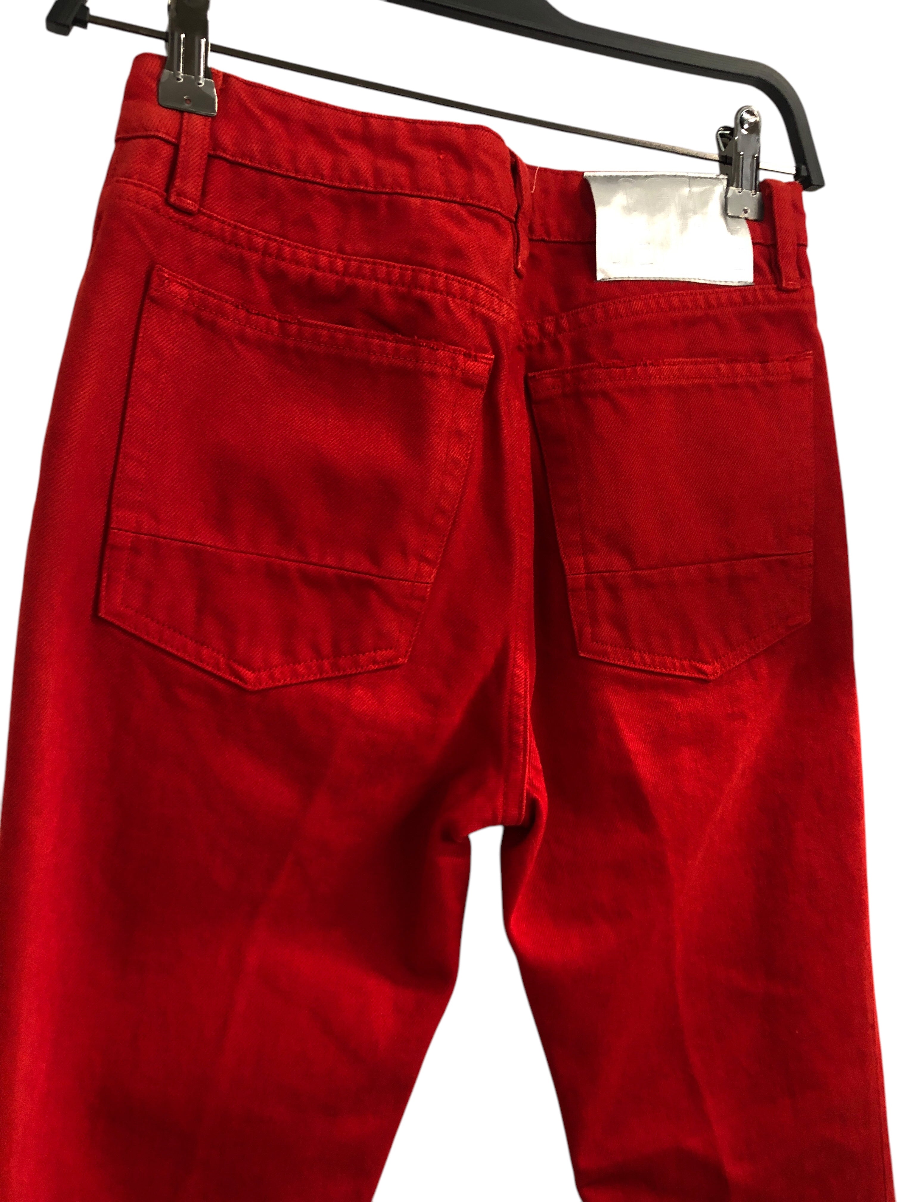 GOLDEN GOOSE/Straight Pants/25/Cotton/RED/Silver Tag view 5