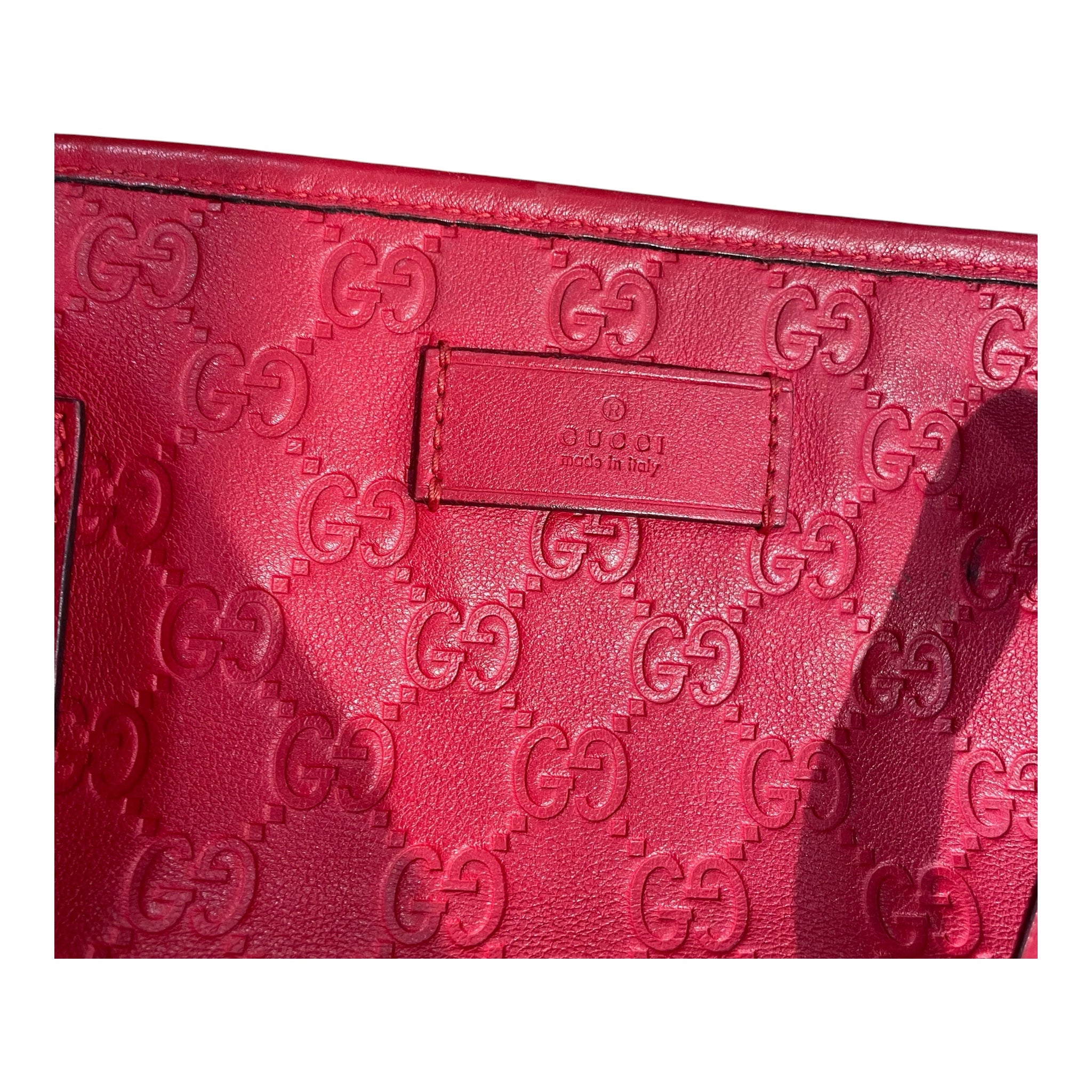 GUCCI/Tote Bag/Monogram/Leather/RED/211120213048 view 6