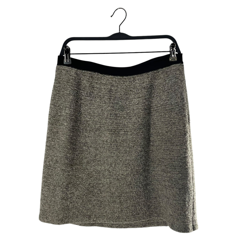 BALENCIAGA/Skirt/34/Cotton/GRY/BROWN SPECS WT BLACK WAISTBAN