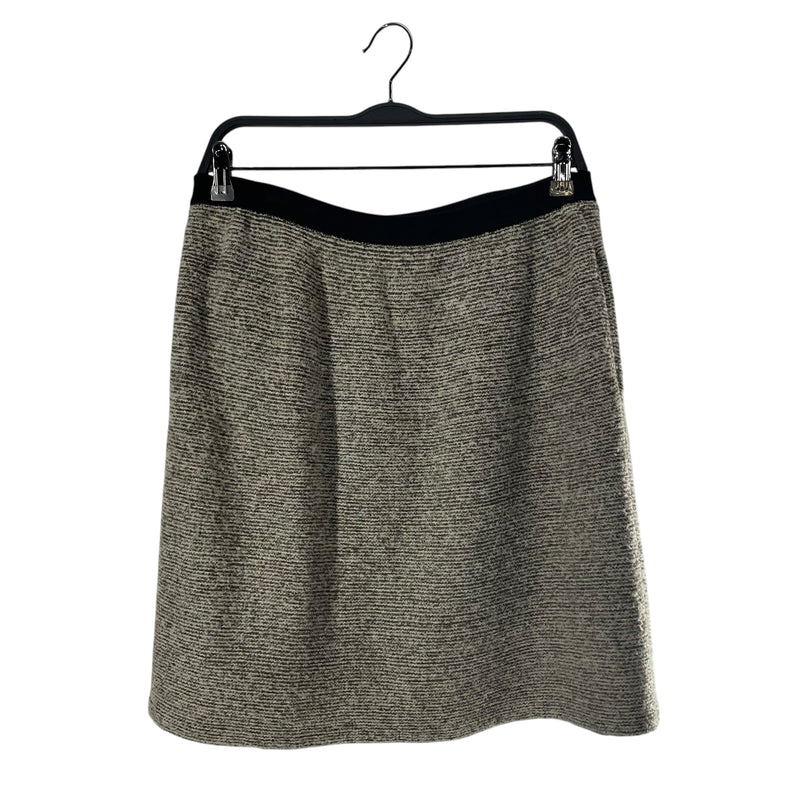 BALENCIAGA/Skirt/34/Cotton/GRY/BROWN SPECS WT BLACK WAISTBAN