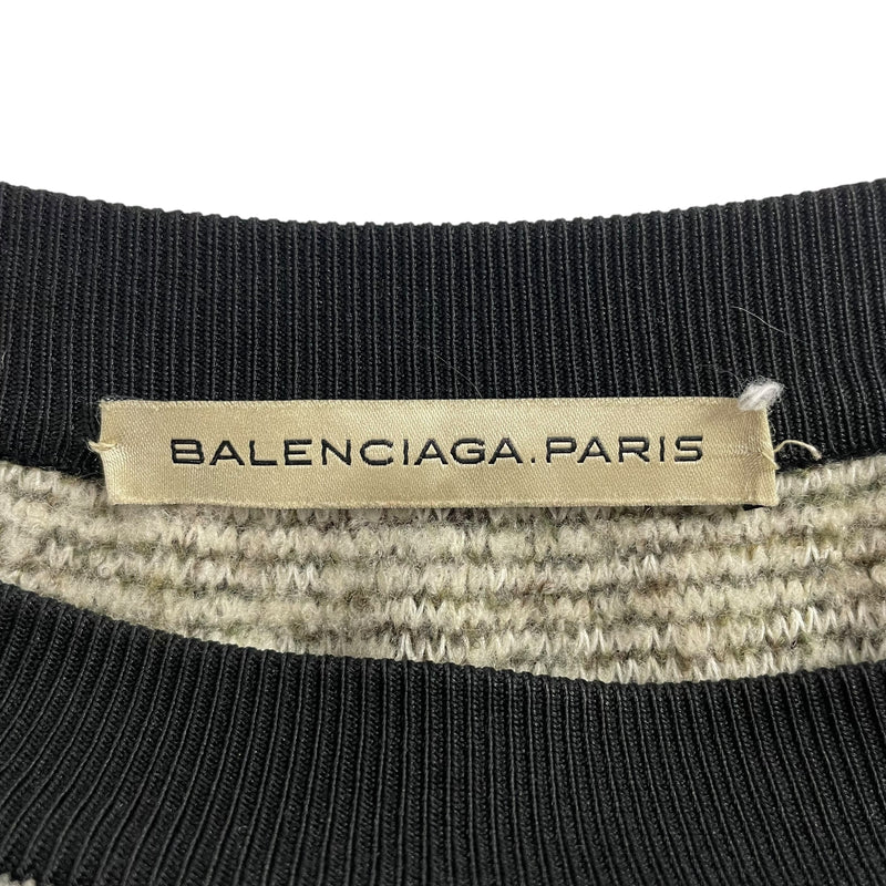 BALENCIAGA/Skirt/34/Cotton/GRY/BROWN SPECS WT BLACK WAISTBAN
