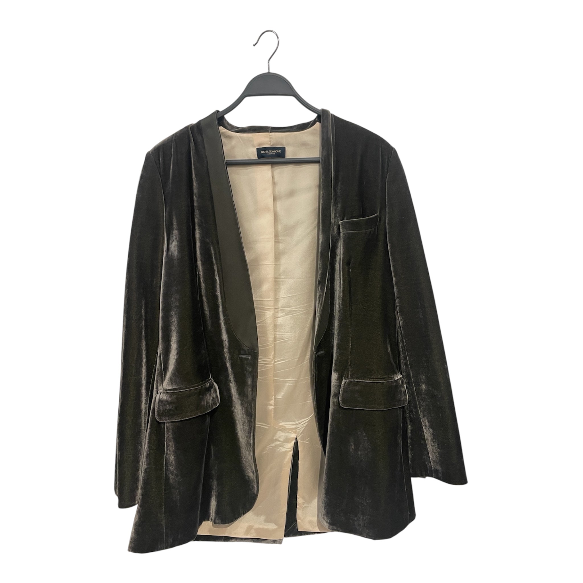 PIAZZA SEMPIONE/Tailored Jkt/48/GRY/CP1330523/GREEN TRIMS view 2