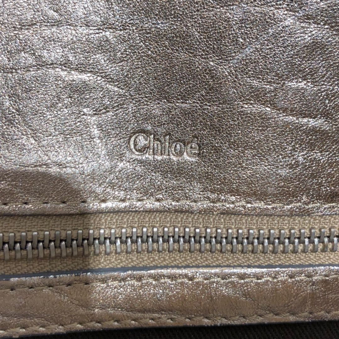 Chloe/Tote Bag/GLD/matallic gold tote heloise view 8