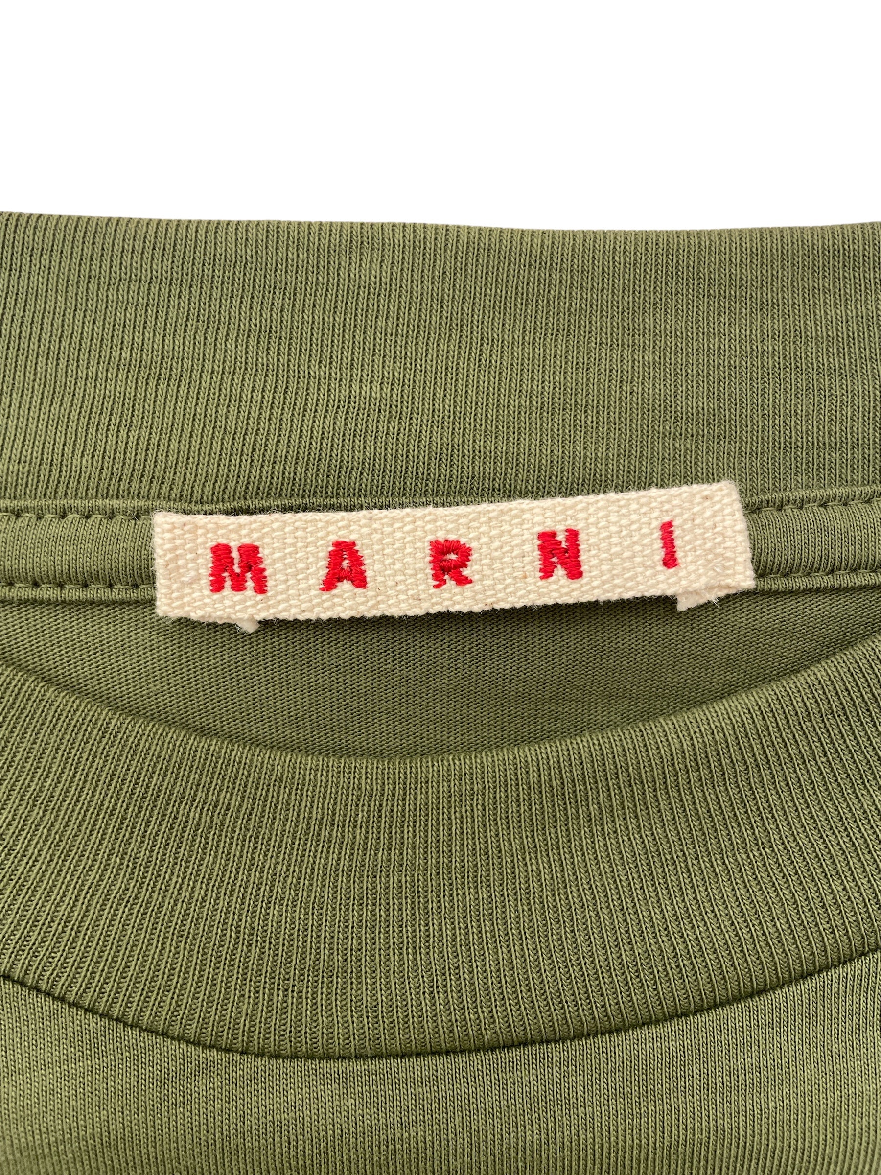 MARNI/T-Shirt/52/Cotton/GRN/Logo Tee view 3