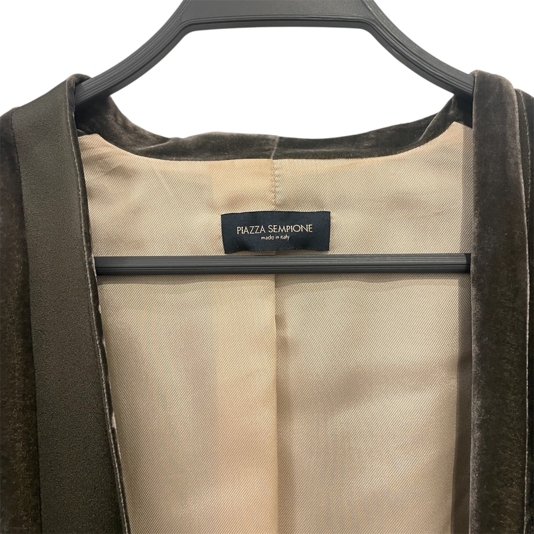 PIAZZA SEMPIONE/Tailored Jkt/48/GRY/CP1330523/GREEN TRIMS view 3