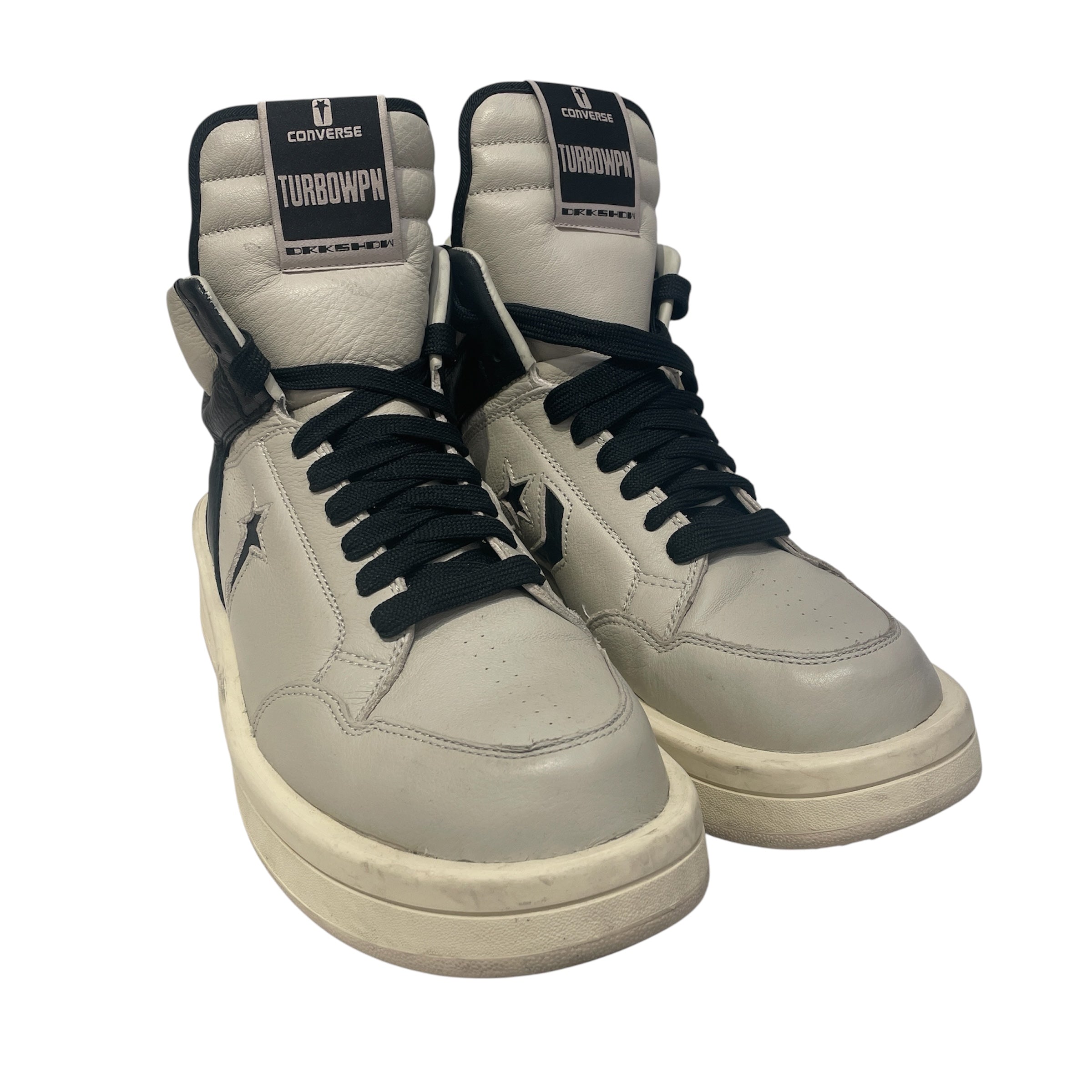CONVERSE/RICK OWENS DRKSHDW/Hi-Sneakers/US 11.5/Leather/SLV/ view 1