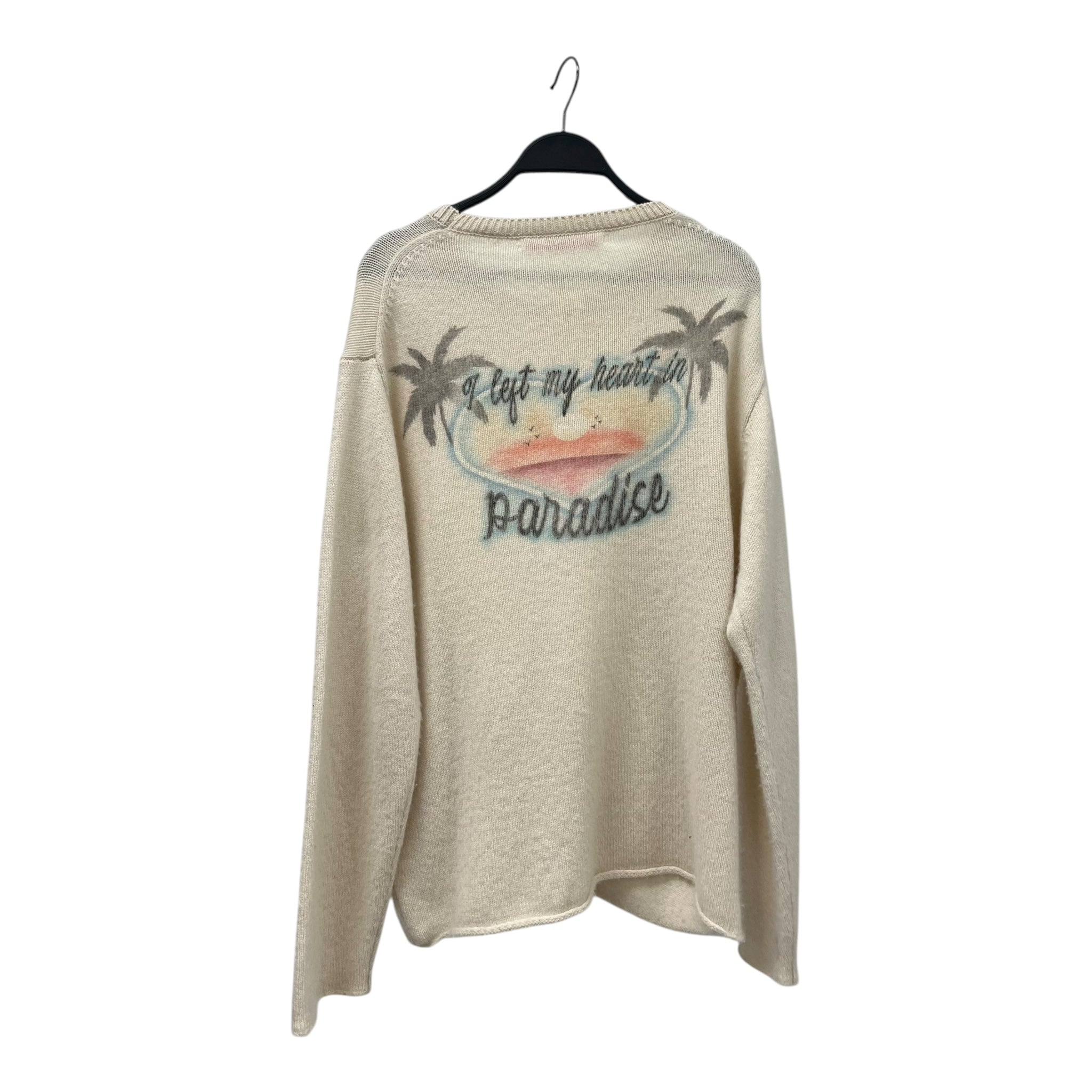 The Elder Statesman/Sweater/M/Cashmere/CRM/LEFT MY HEART IN PARADISE view 2