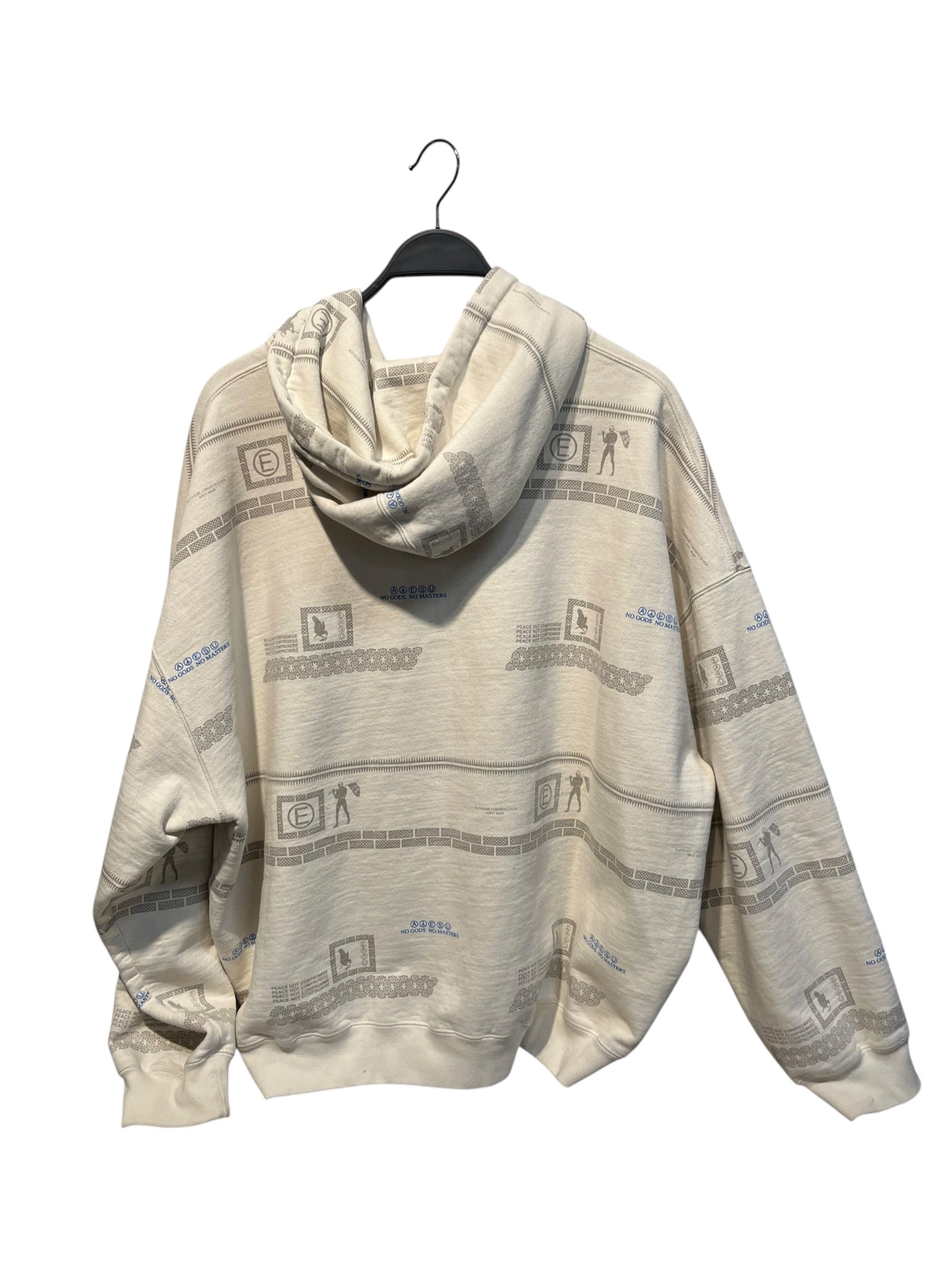 UNDERCOVER/Supreme/Zip Up Hoodie/XL/All Over Print/Cotton/WHT/ view 2