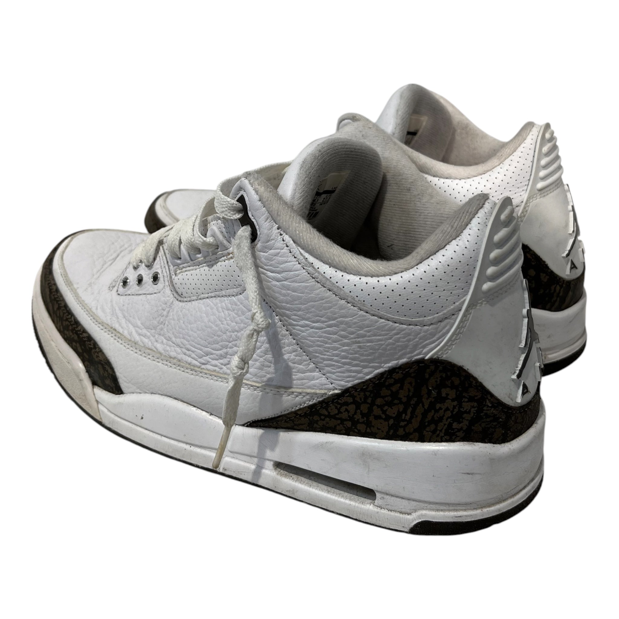 NIKE/AIR JORDAN 3 RETRO/Hi-Sneakers/US 9.5/Polyester/WHT/136064-122 view 2