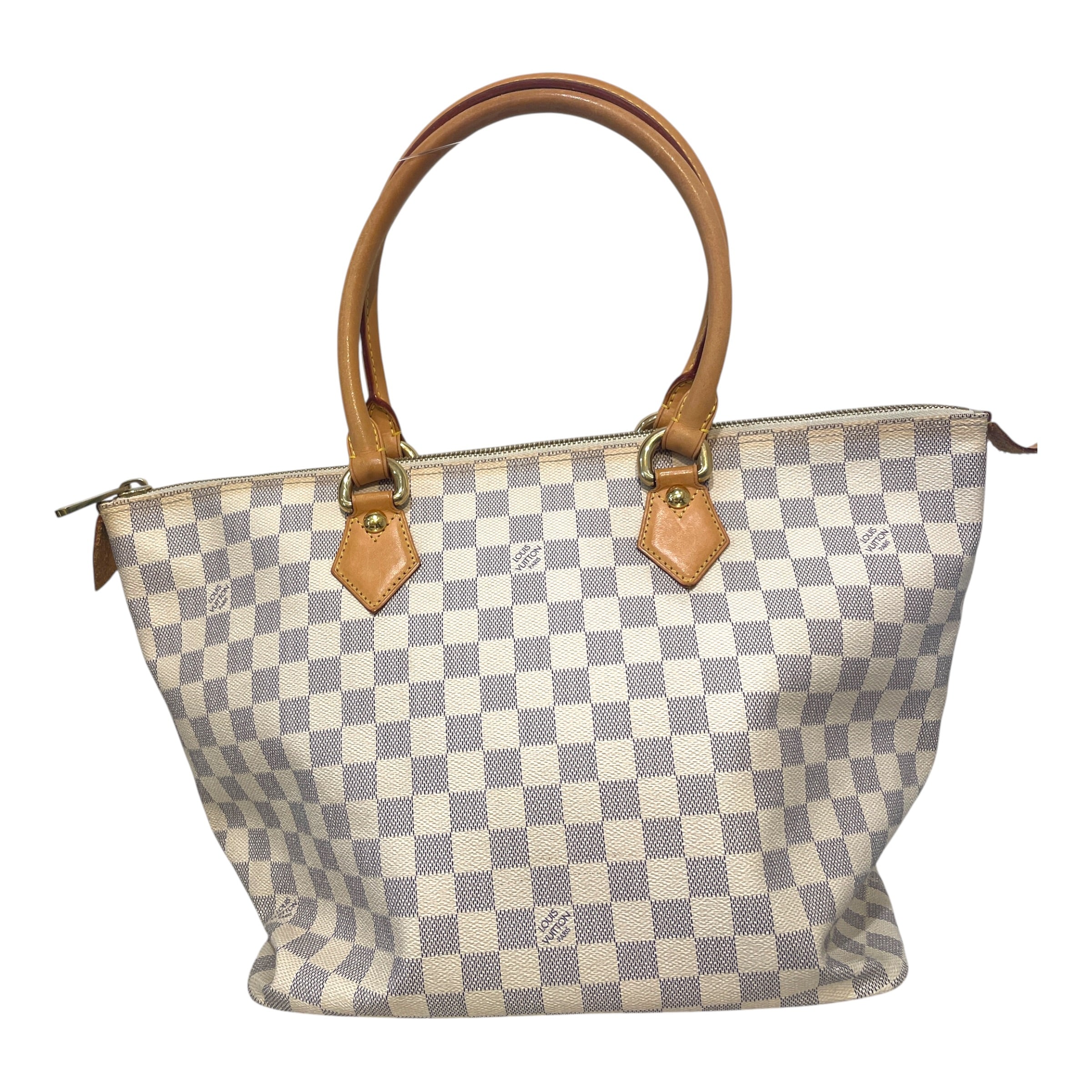 LOUIS VUITTON/Tote Bag/Monogram/Leather/WHT/Damier Azur Saleya PM Tote view 1