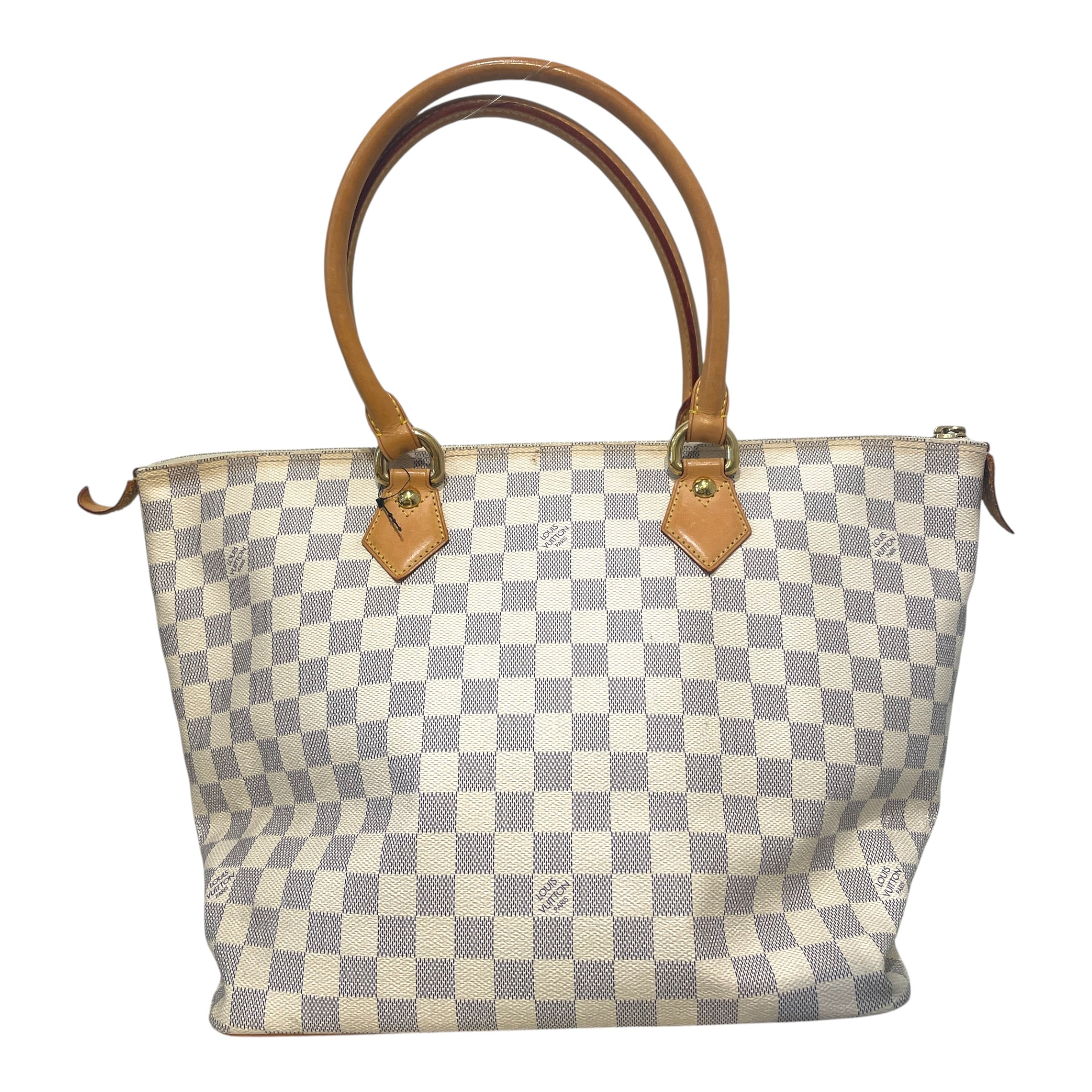 LOUIS VUITTON/Tote Bag/Monogram/Leather/WHT/Damier Azur Saleya PM Tote view 3