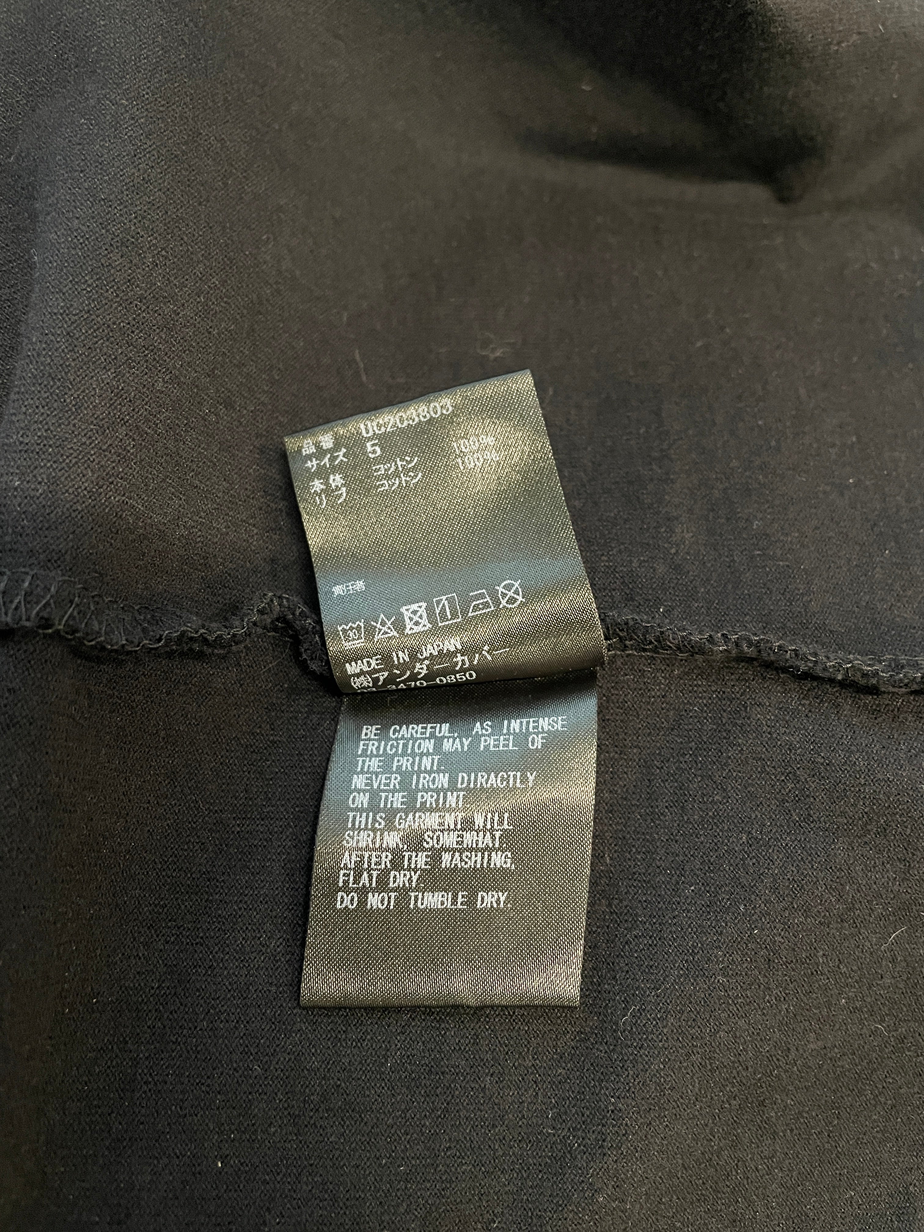 UNDERCOVER/T-Shirt/5/Cotton/BLK/ROSE CASTLE TEE view 5