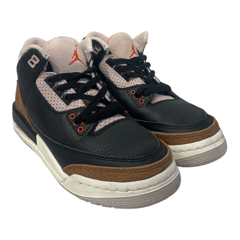 NIKE/Hi-Sneakers/US 5.5/Leather/BLK/JORDAN RETRO 3 DESERT ELEPHANT