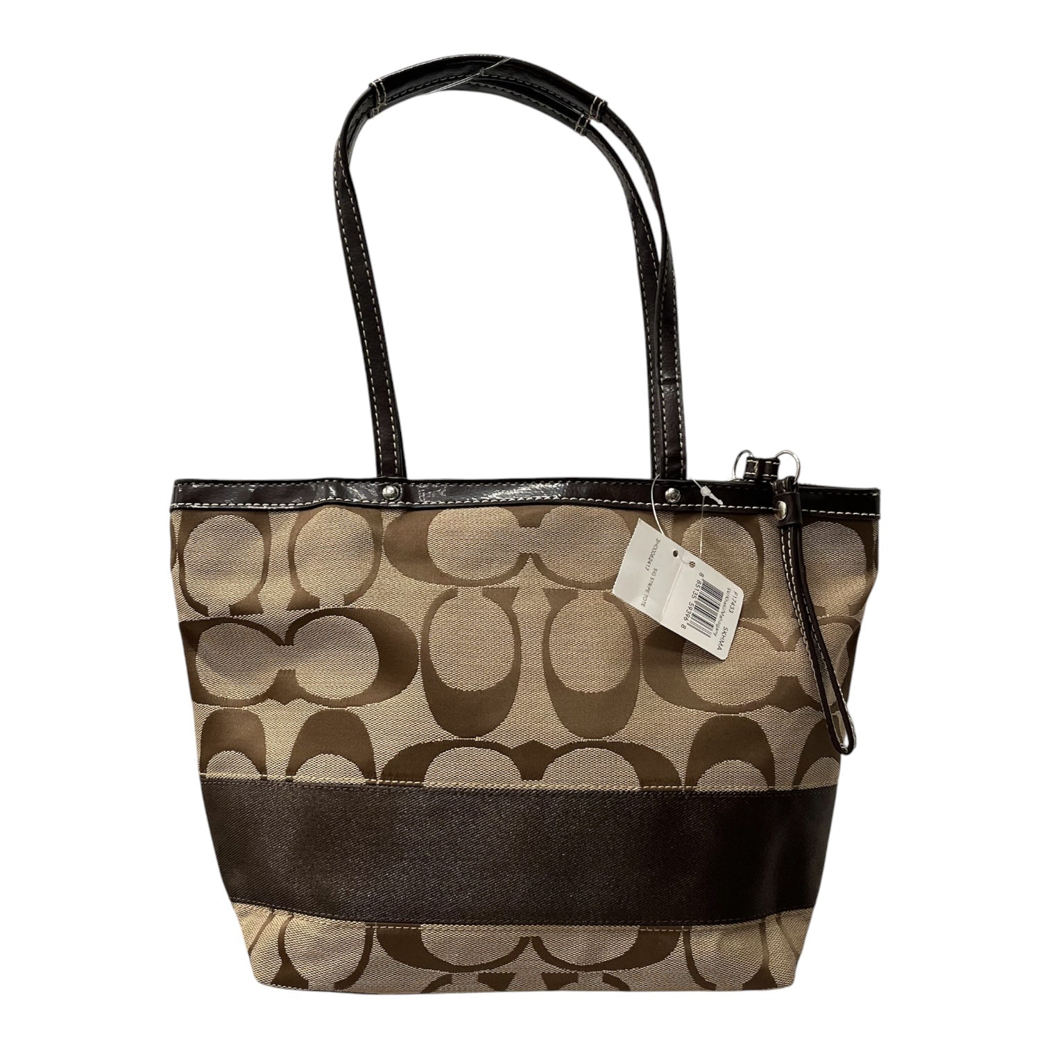 COACH/Tote Bag/Monogram/Cotton/BEG/jacquard view 3