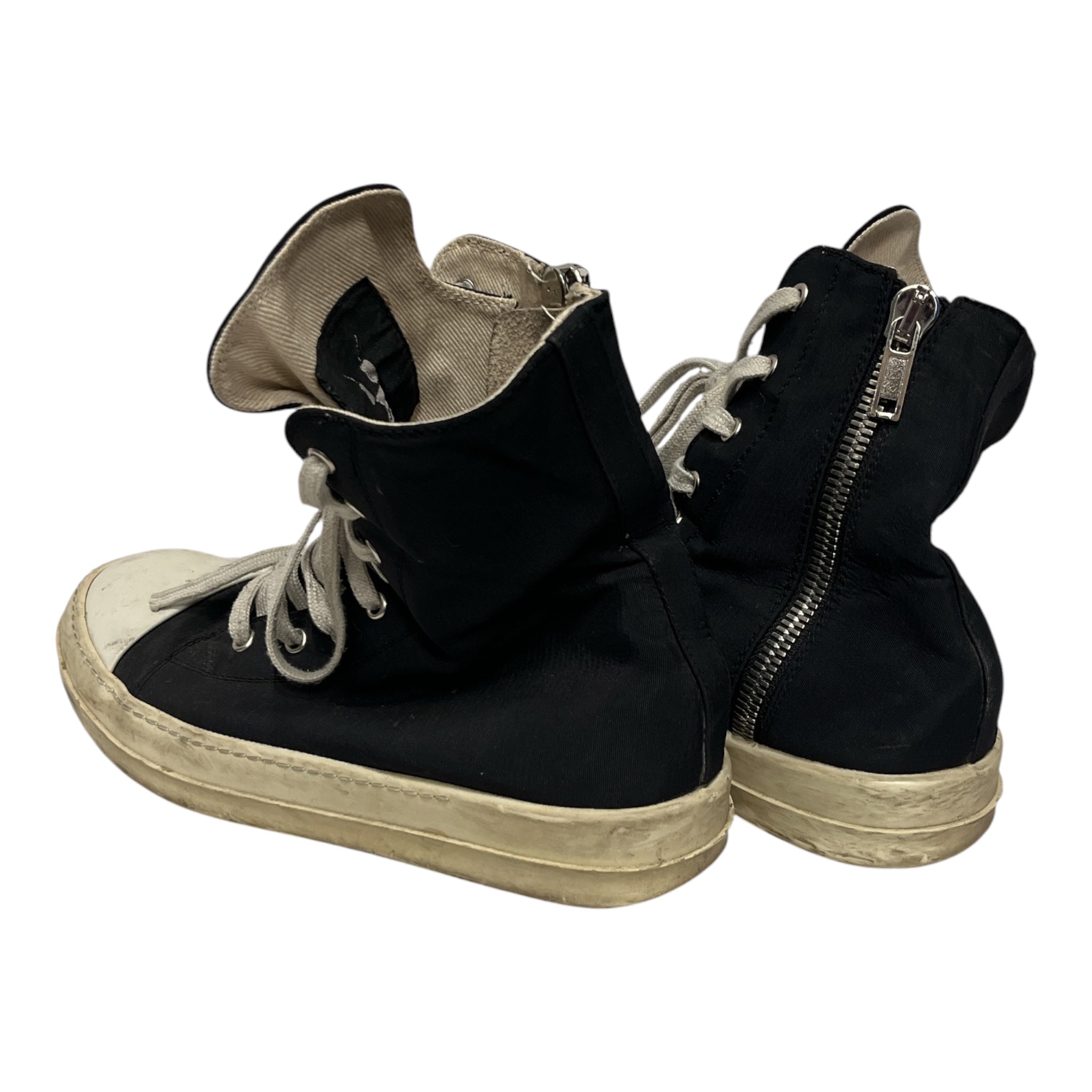 RICK OWENS DRKSHDW/Hi-Sneakers/US 9/Nylon/BLK/high top ramones view 2