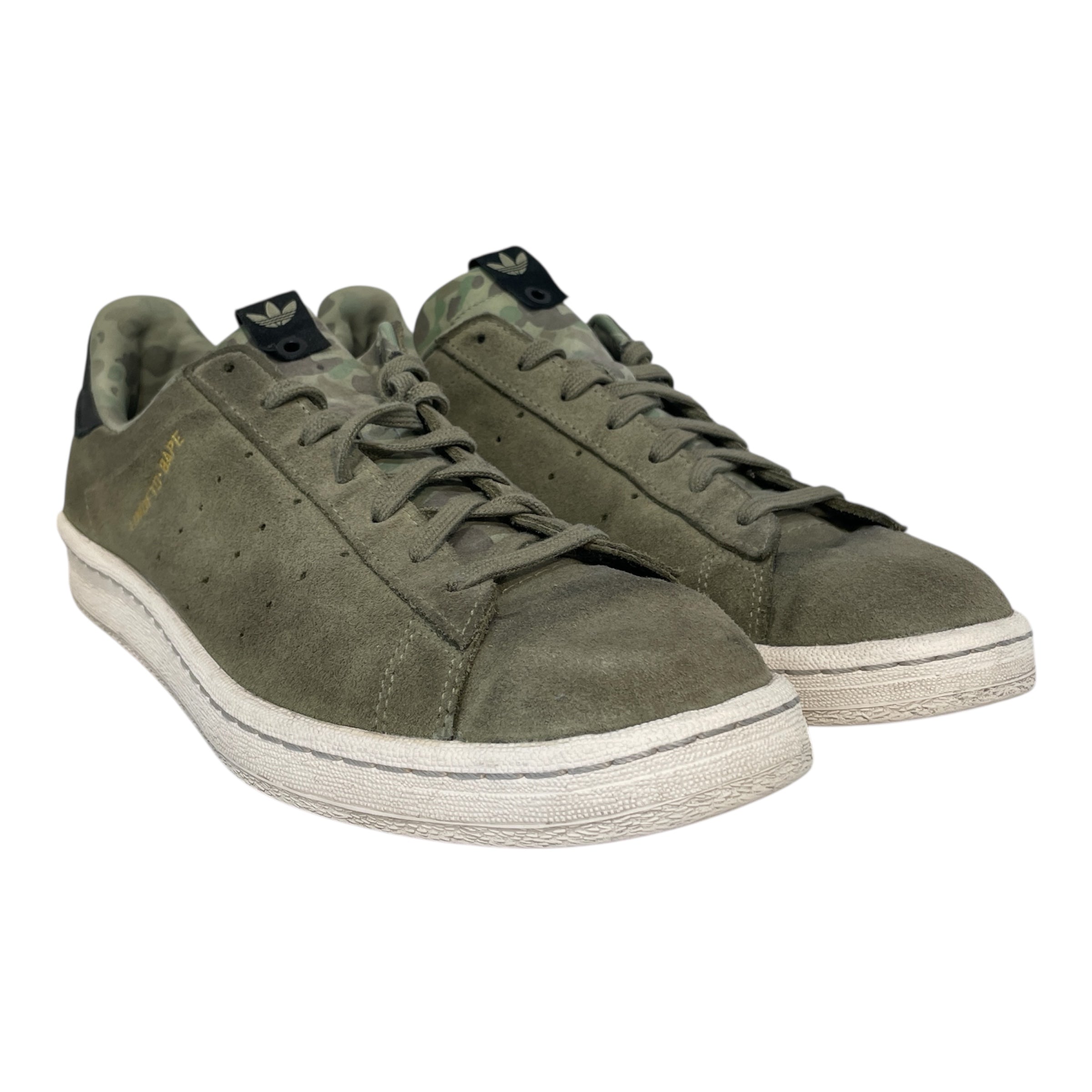 adidas/UNDEFEATED/BAPE STA!/Low-Sneakers/US 9.5/Cotton/GRN/Campus 80s UNDFTD BAPE view 1