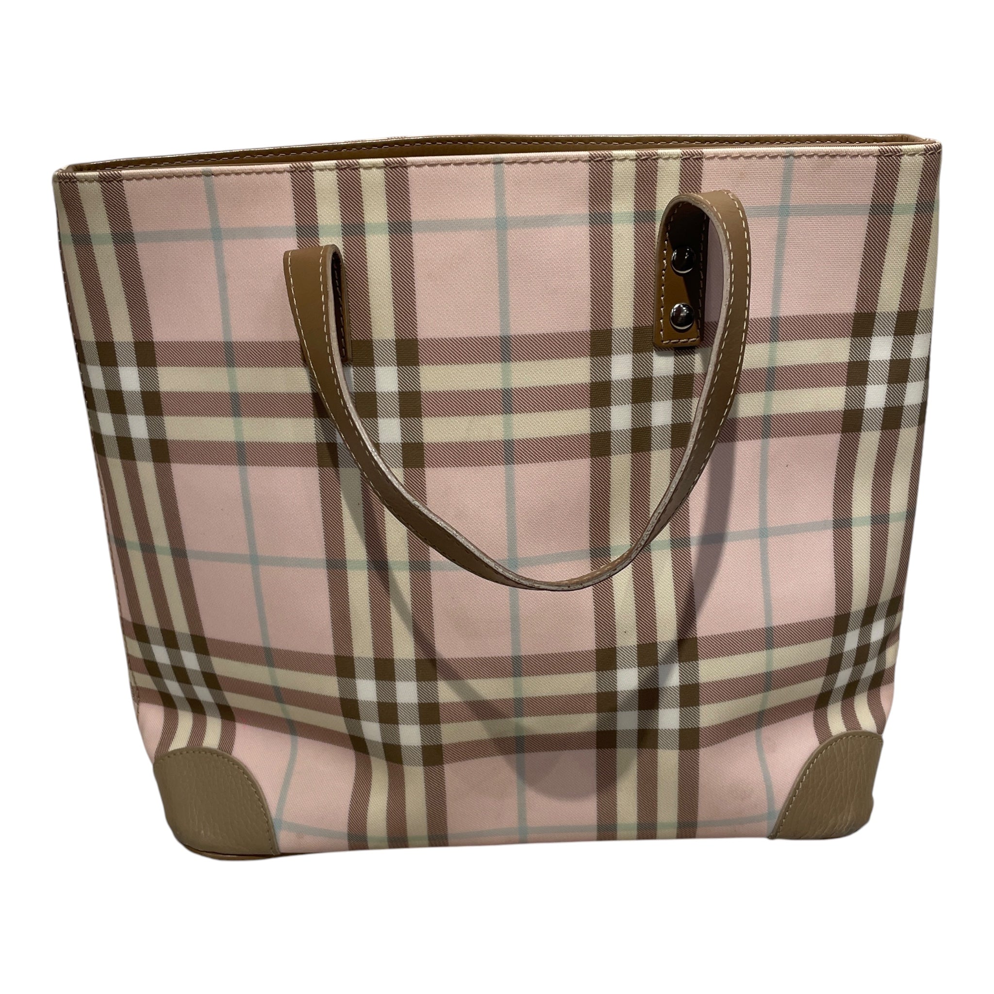 BURBERRY/Tote Bag/Plaid/Leather/BRW/nova check mimi tote view 2
