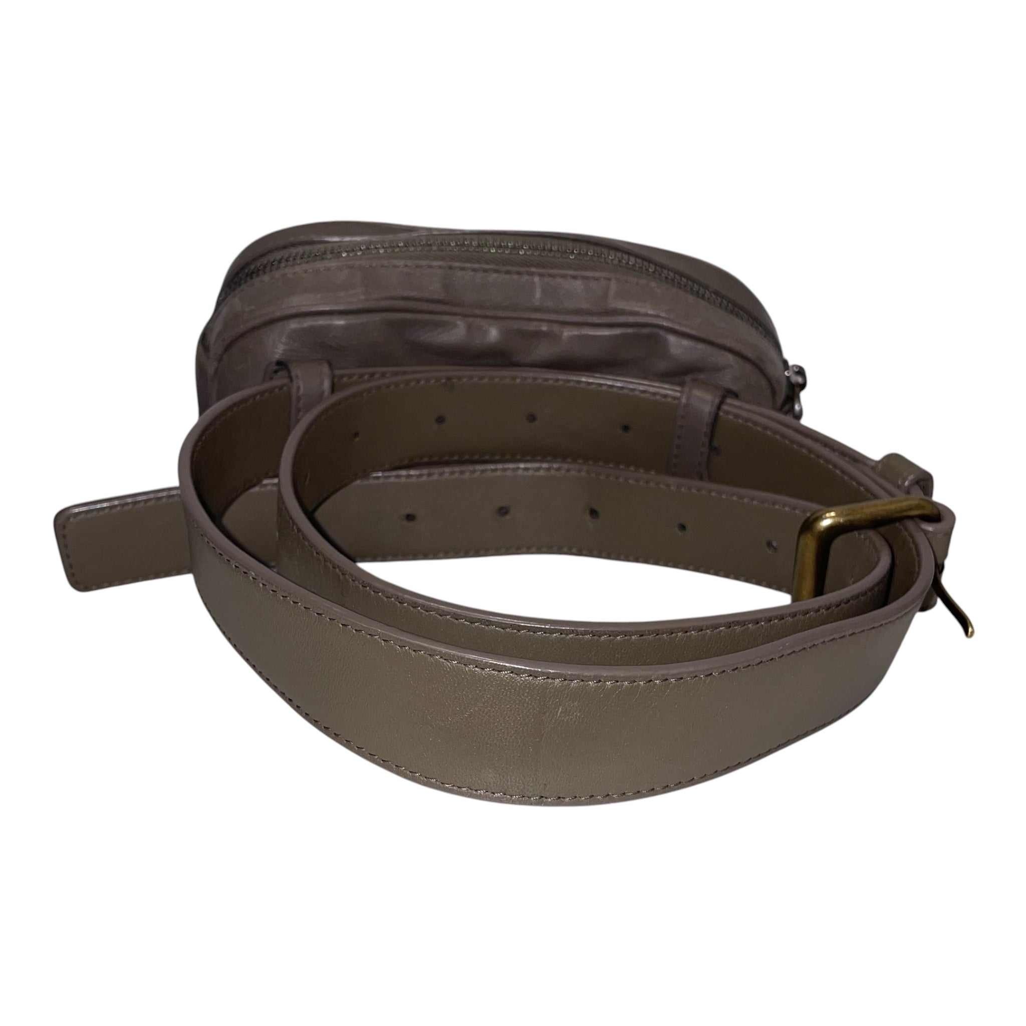 BOTTEGA VENETA/Fanny Pack/Leather/BRW/WOVEN BELT BAG view 2