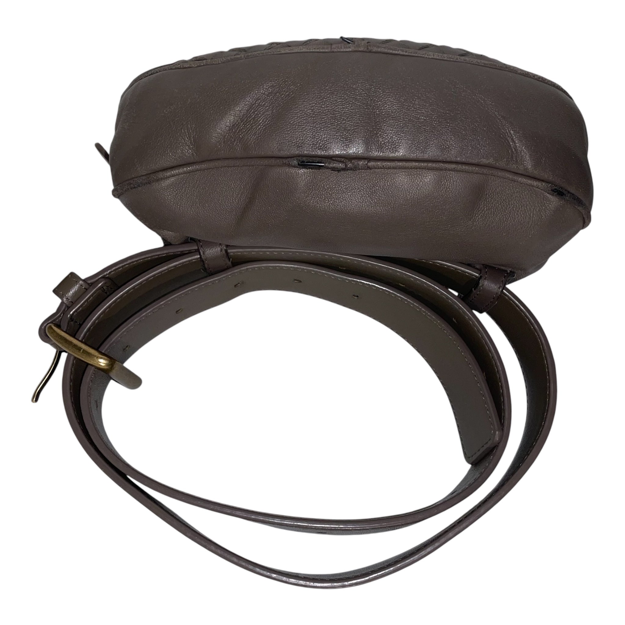 BOTTEGA VENETA/Fanny Pack/Leather/BRW/WOVEN BELT BAG view 3