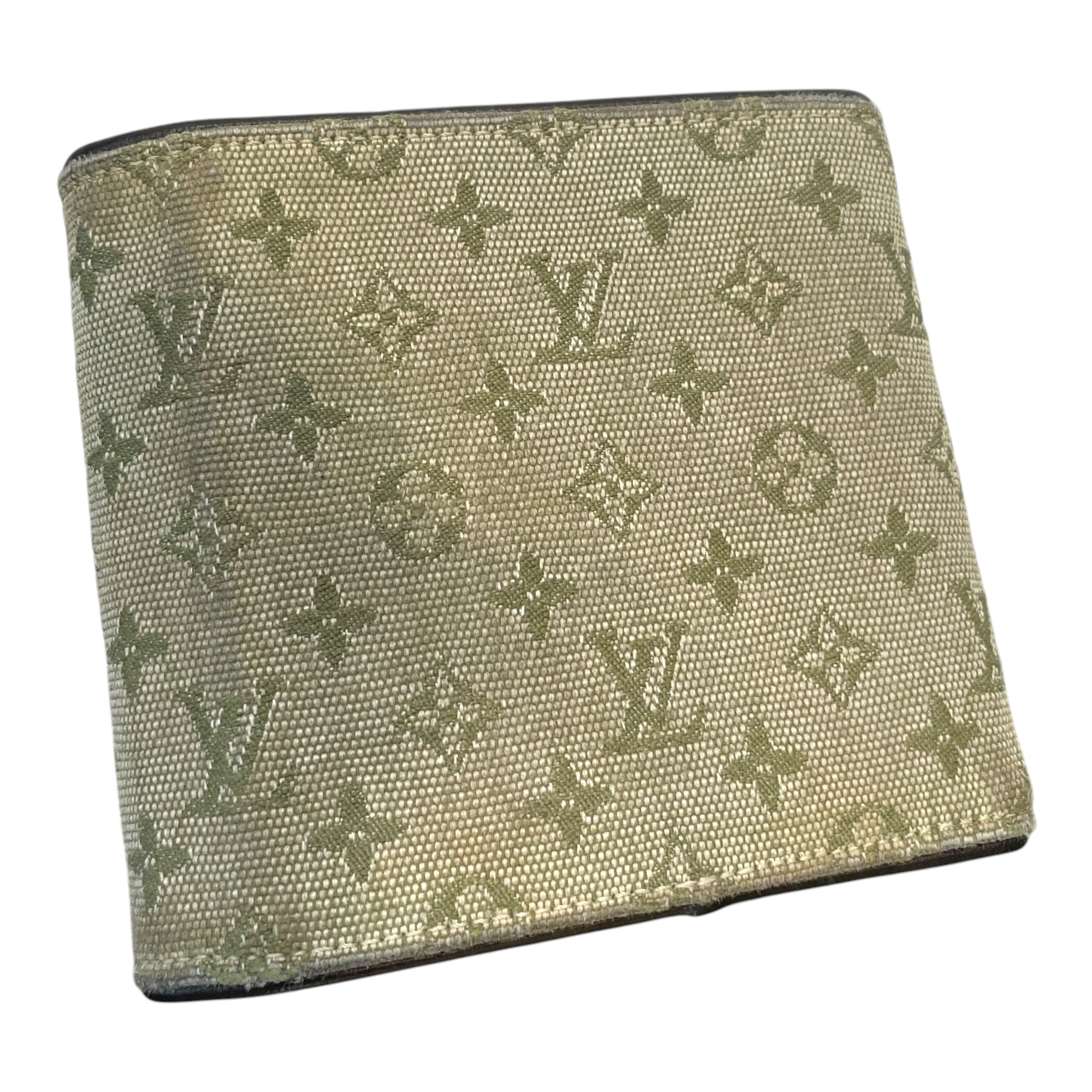 LOUIS VUITTON/Wallet/Monogram/Leather/GRN/M's/Lin Pattern Canvas view 2
