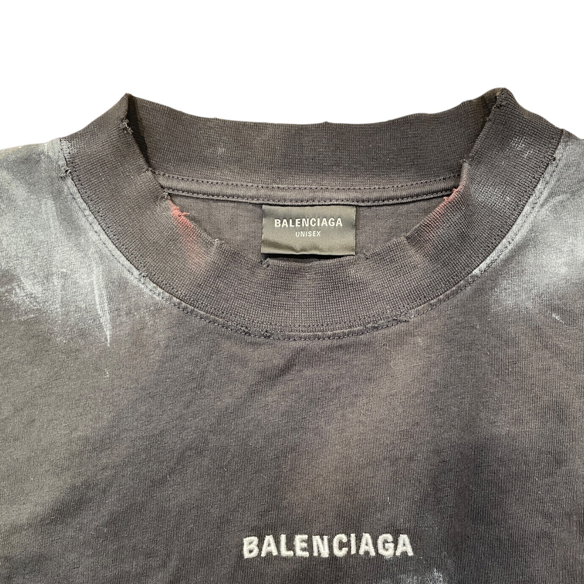 BALENCIAGA/T-Shirt/L/Cotton/GRY/ view 3