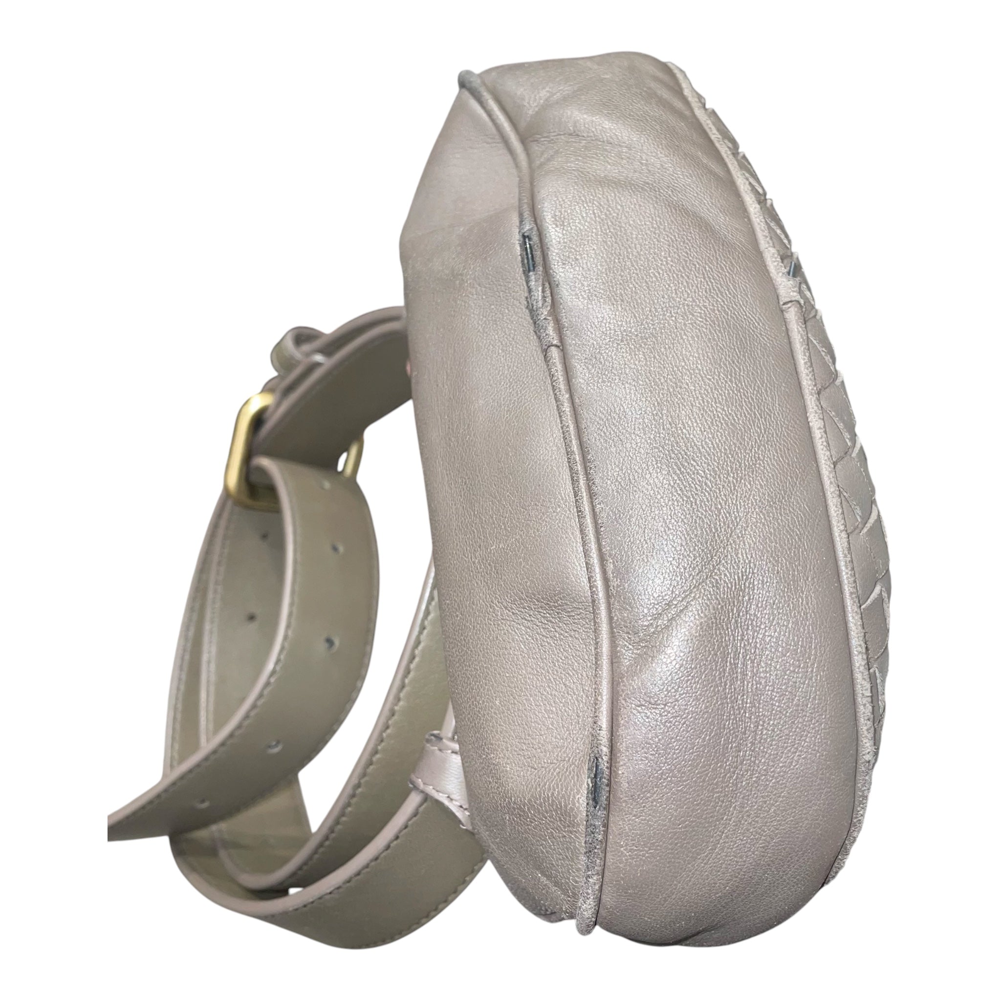 BOTTEGA VENETA/Fanny Pack/Leather/BRW/WOVEN BELT BAG view 7