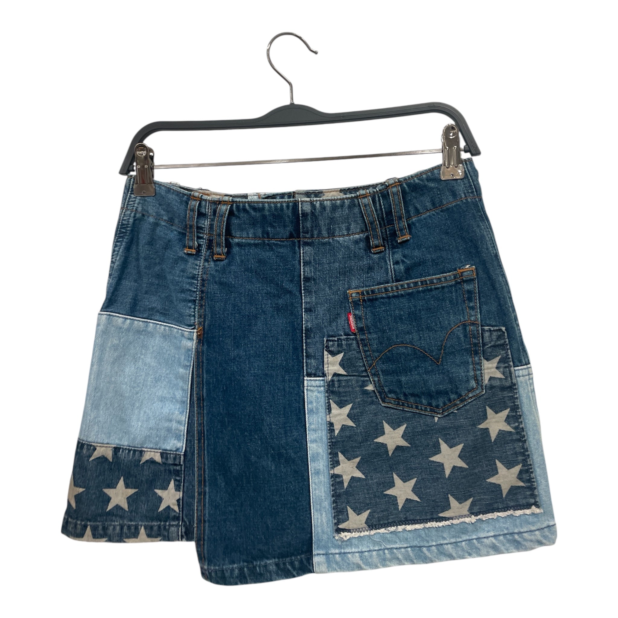 HYSTERIC GLAMOUR/Skirt/Cotton/BLU/#2AK-0920/PATCH WORK STARS view 2