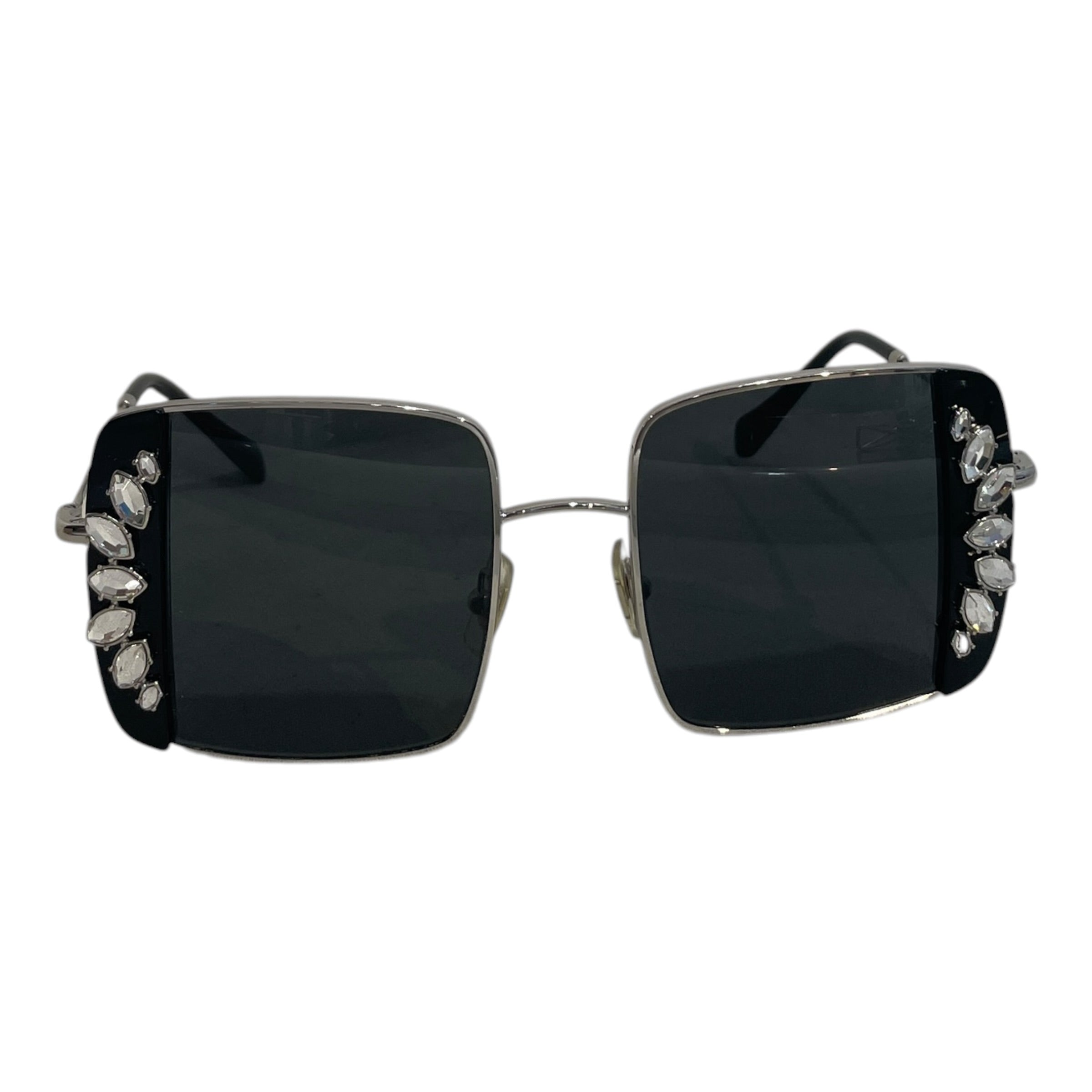 MIU MIU/Sunglasses/Metal/BLK/L's/Rhinestone Trim SMU56V view 1